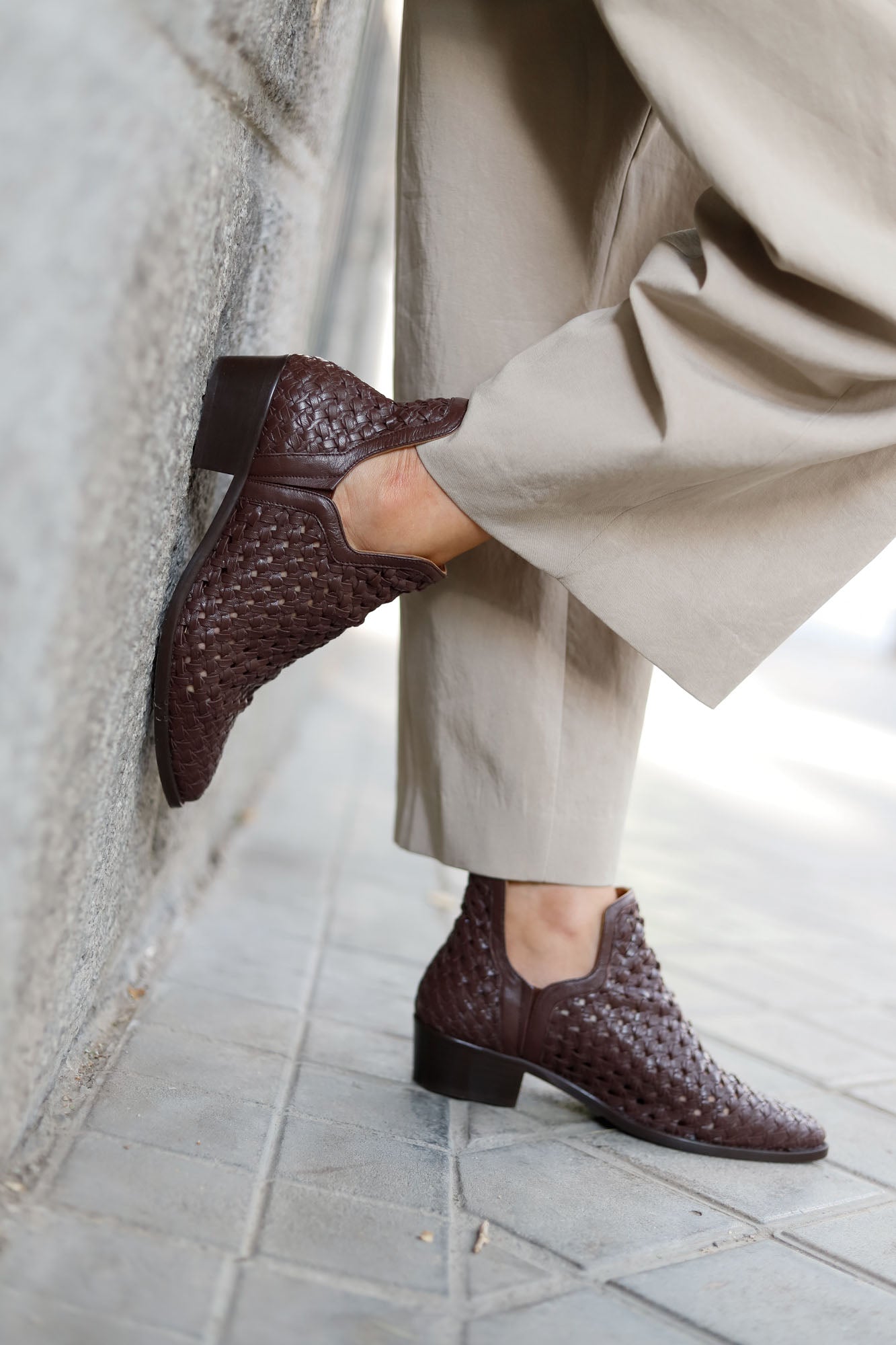 FRIDA TRENZADA CHOCOLATE 4CM