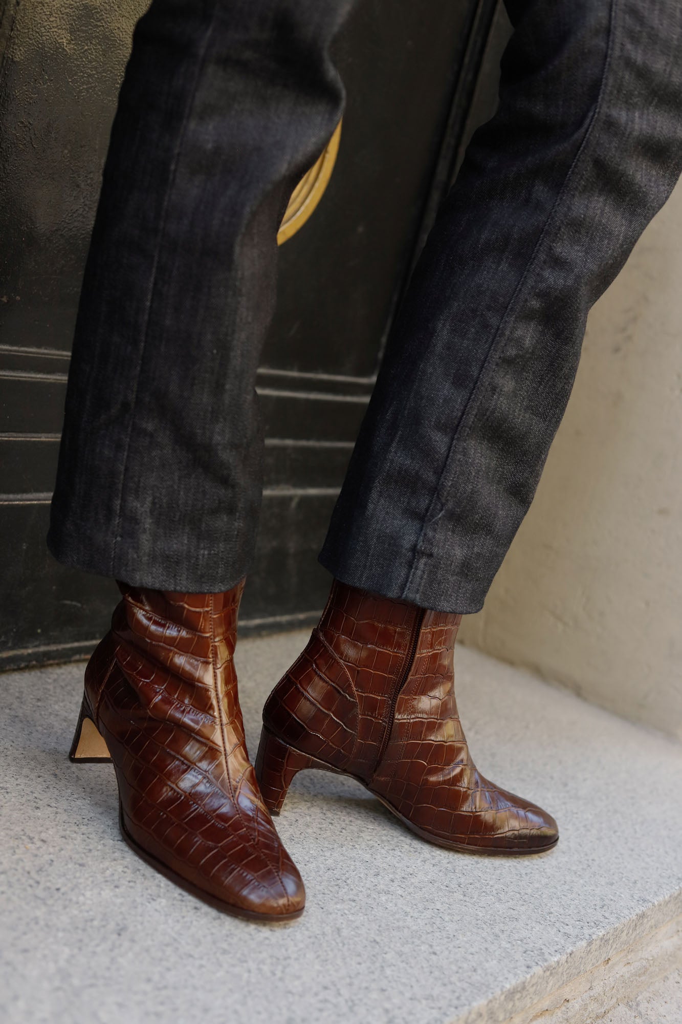 BOTIN COCO GAELLE MARRON 4.5CM