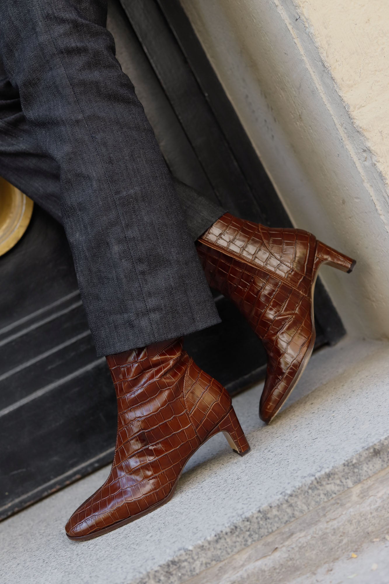 BOTIN COCO GAELLE MARRON 4.5CM