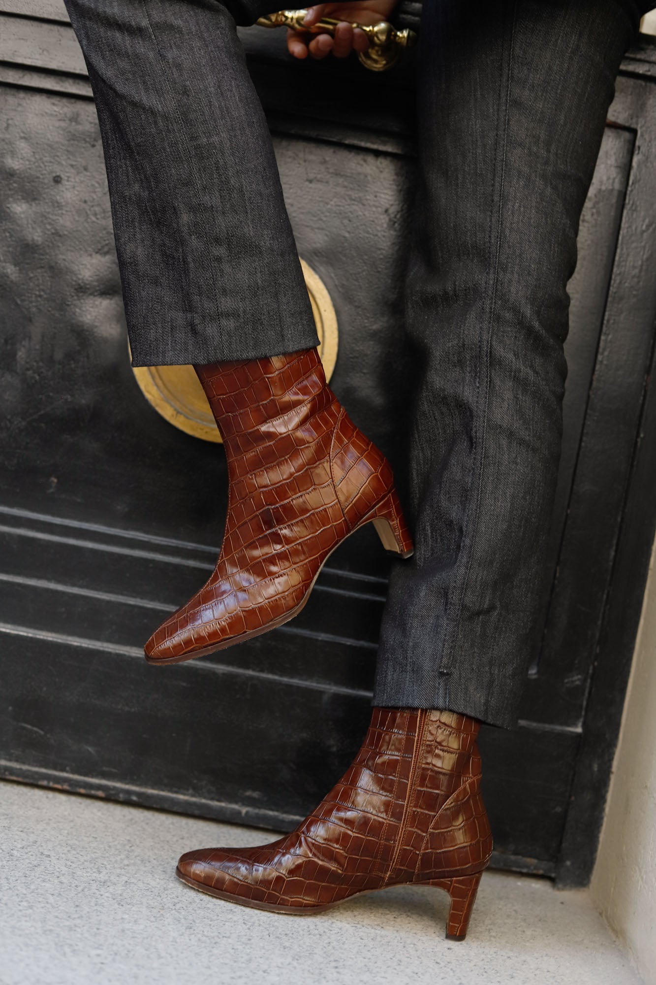 BOTIN COCO GAELLE MARRON 4.5CM