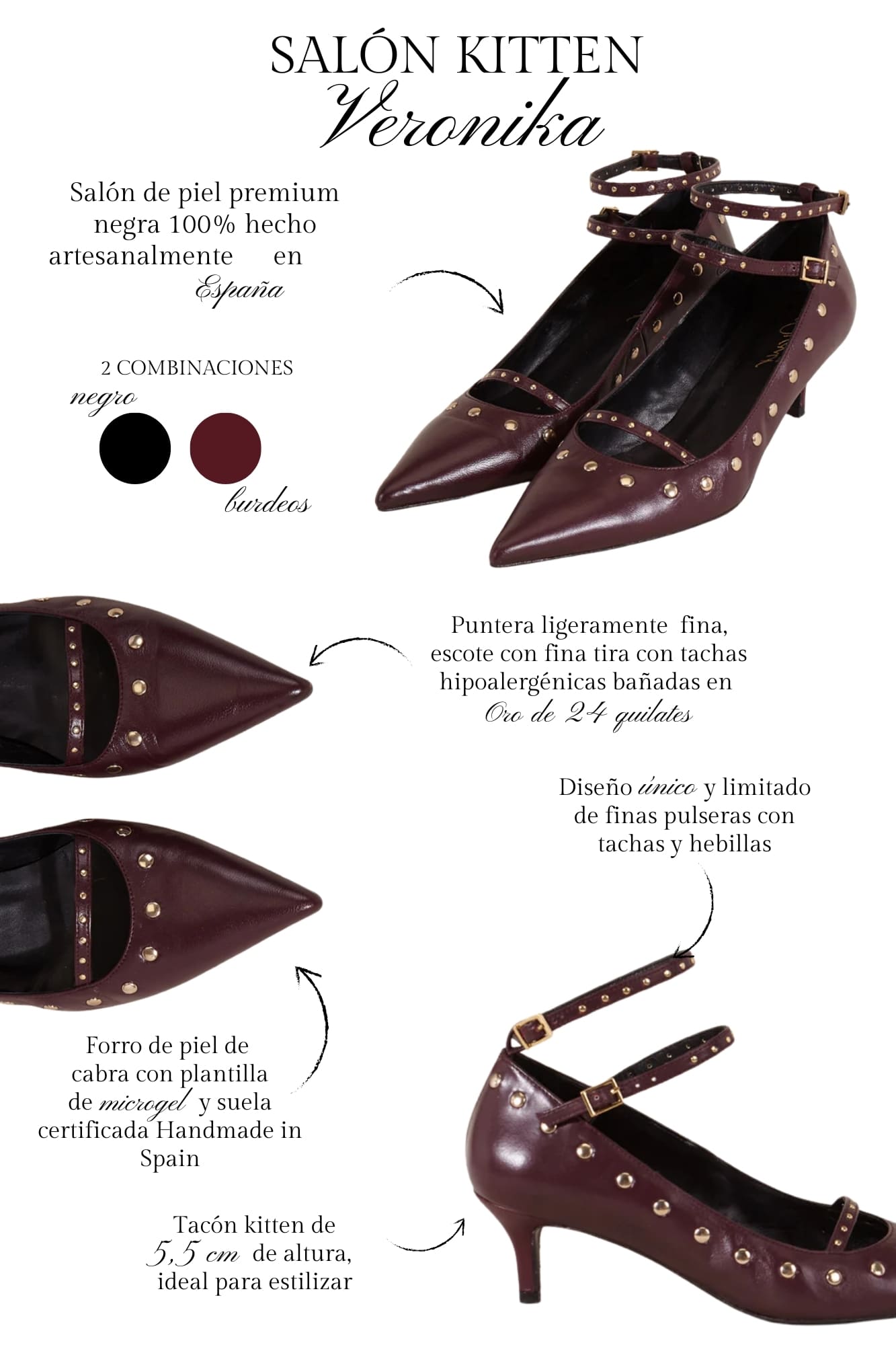 VERONIKA BURGUNDY 5.5CM