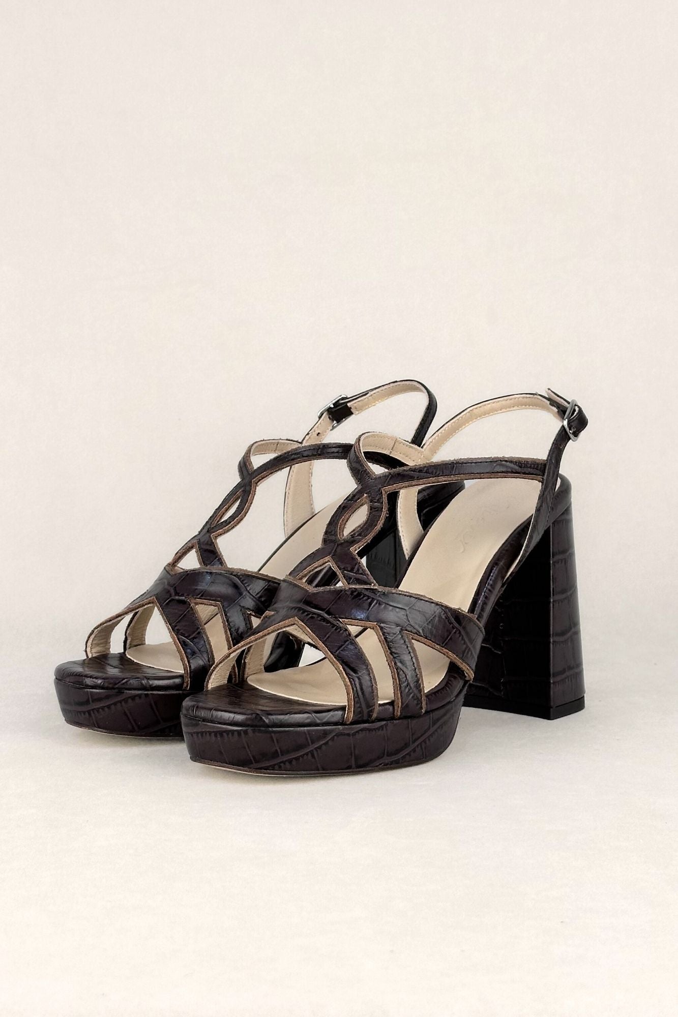 Sandales marron MICAELA COCO 9,5 cm