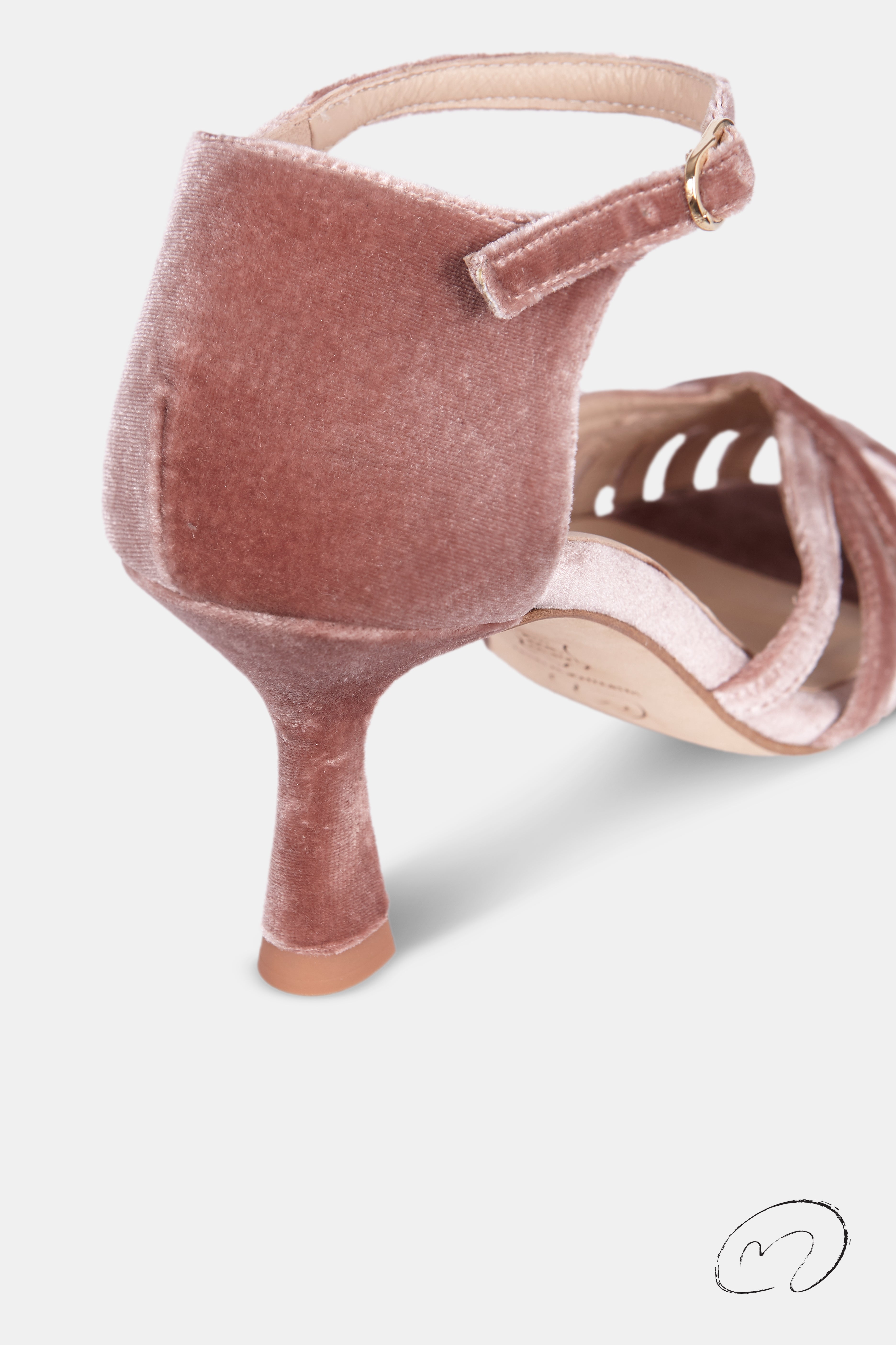 SALOME TERCIOPELO ROSA PALO 7.5CM