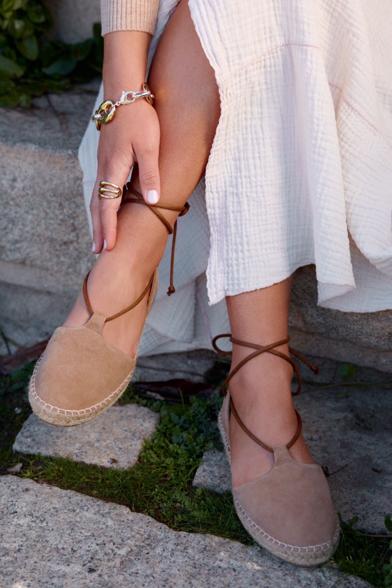 MEILAN BEIGE SUEDE 2CM