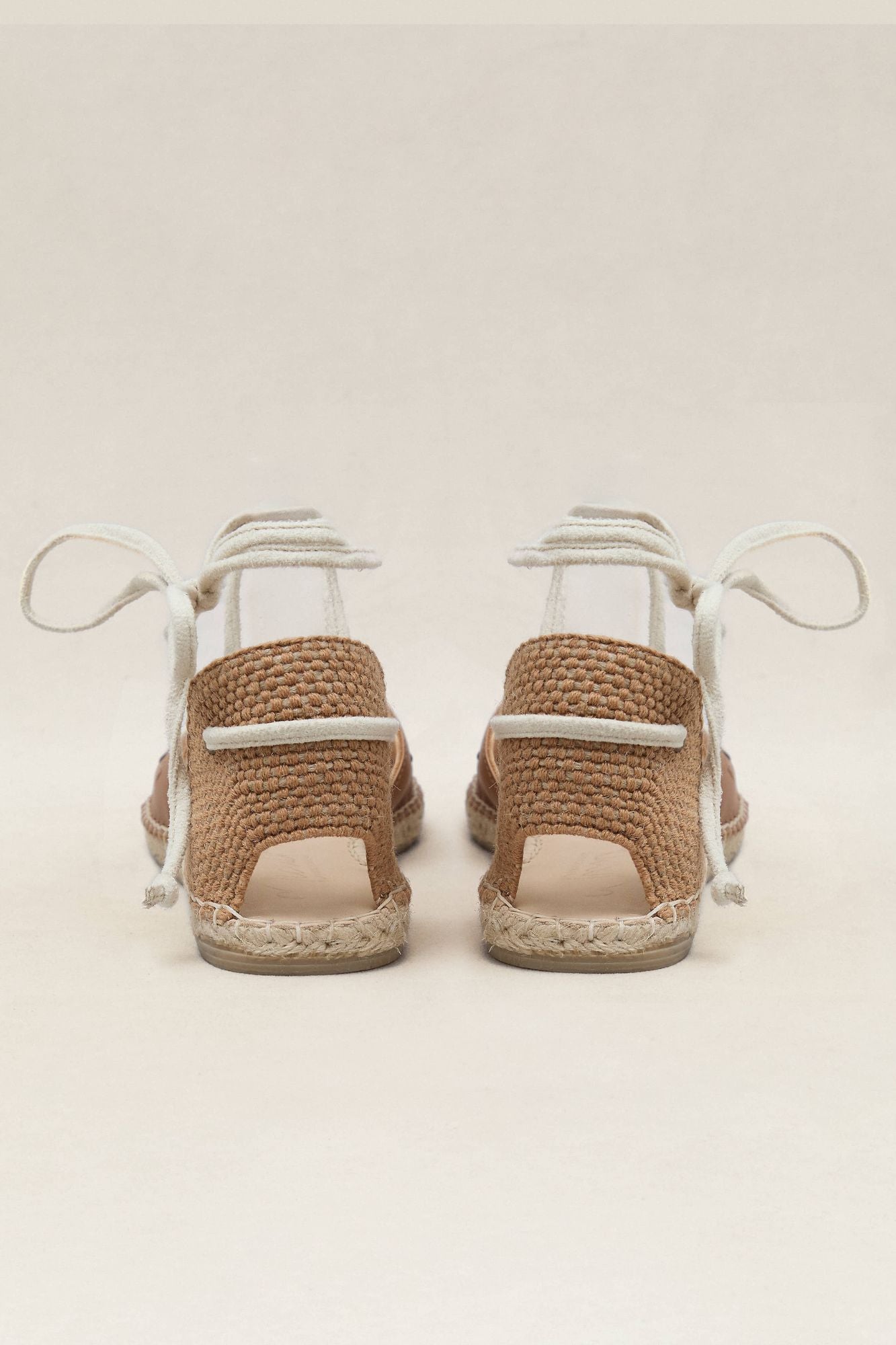 ALPARGATA PARIKIA CARAMELO Y CREMA 1CM