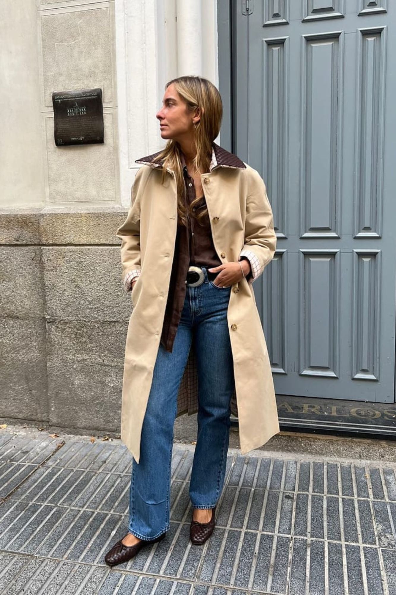 BAILARINA MOCARINA TRENZADA CHOCOLATE 1CM