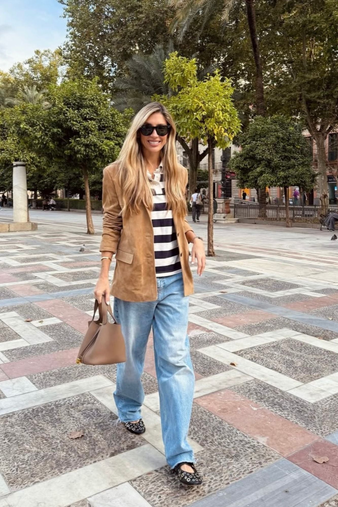 Ballerine Black Rock à clous 1 cm