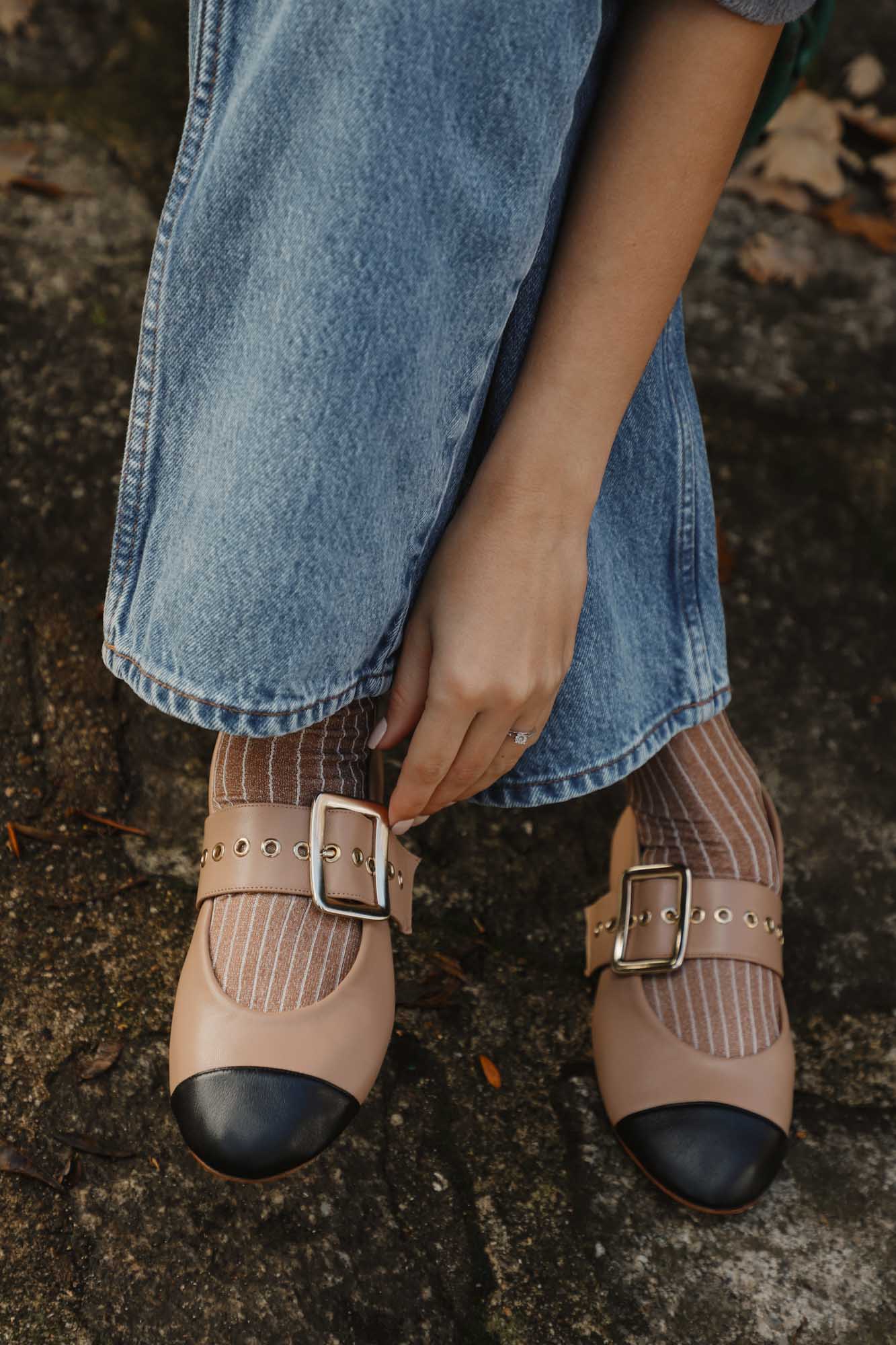 BAILARINA ROCK PUNTERA NUDE 1CM