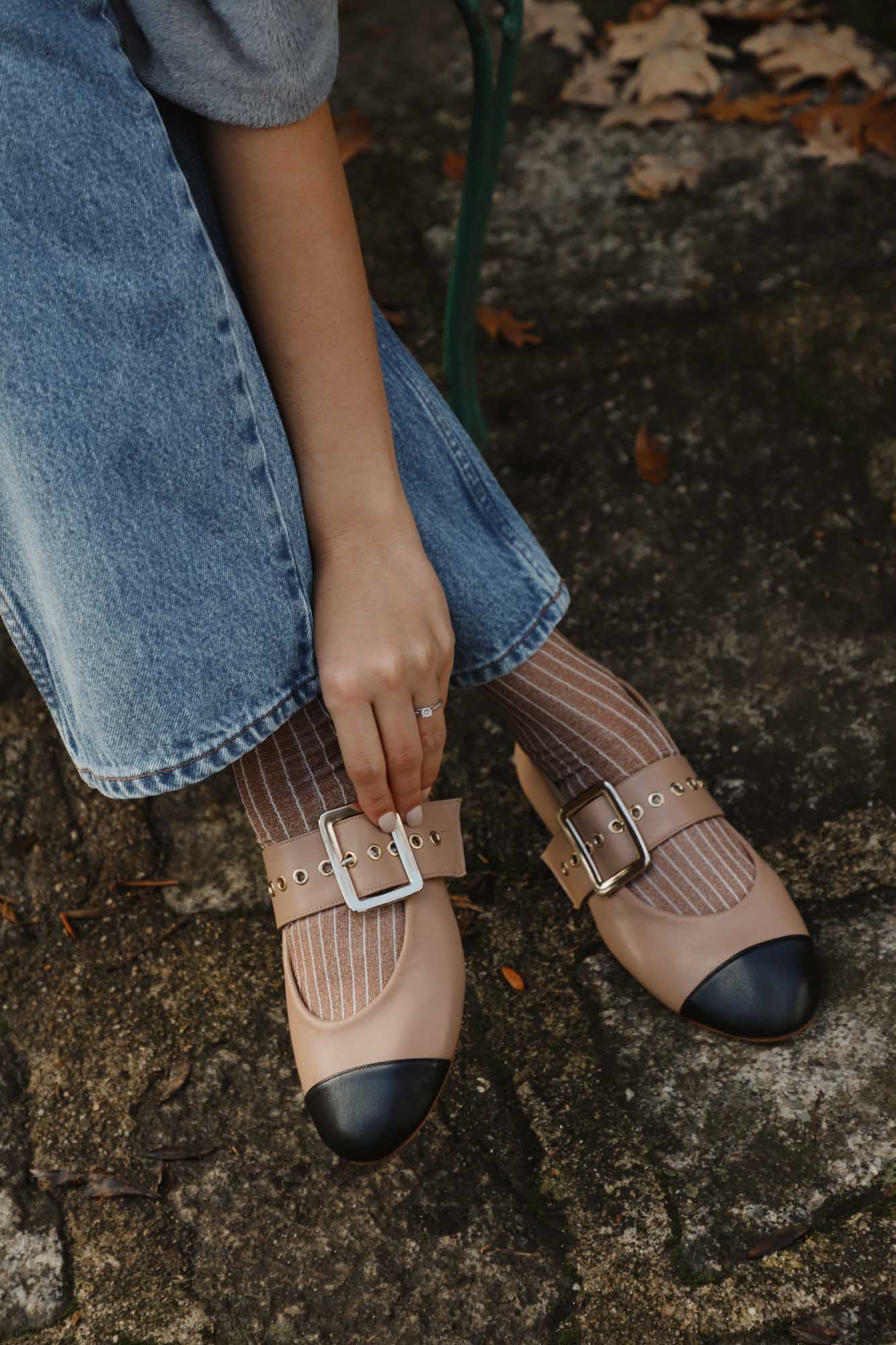 BAILARINA ROCK PUNTERA NUDE 1CM