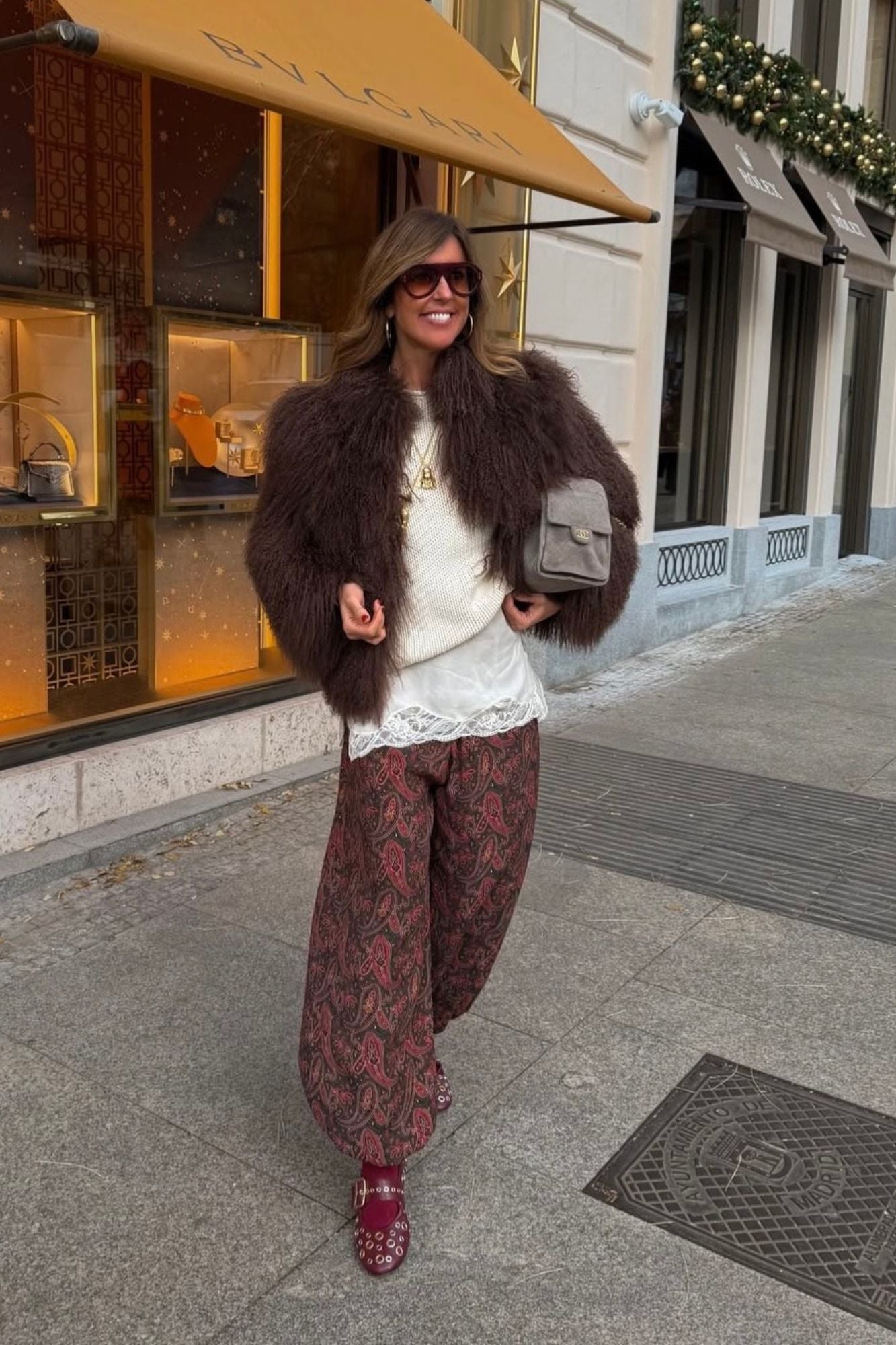 BAILARINA ROCK TACHAS BURDEOS 1CM