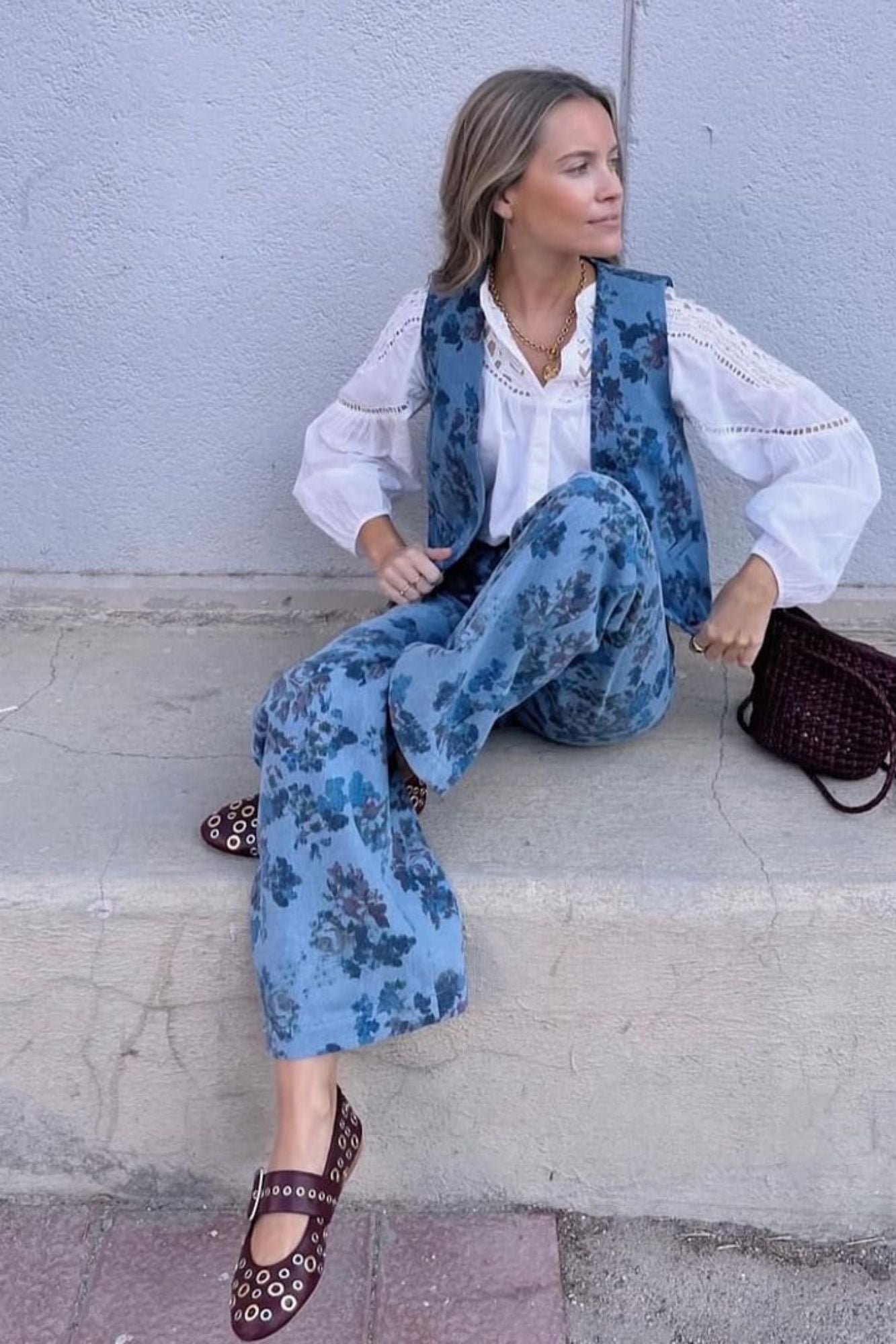 BAILARINA ROCK TACHAS BURDEOS 1CM