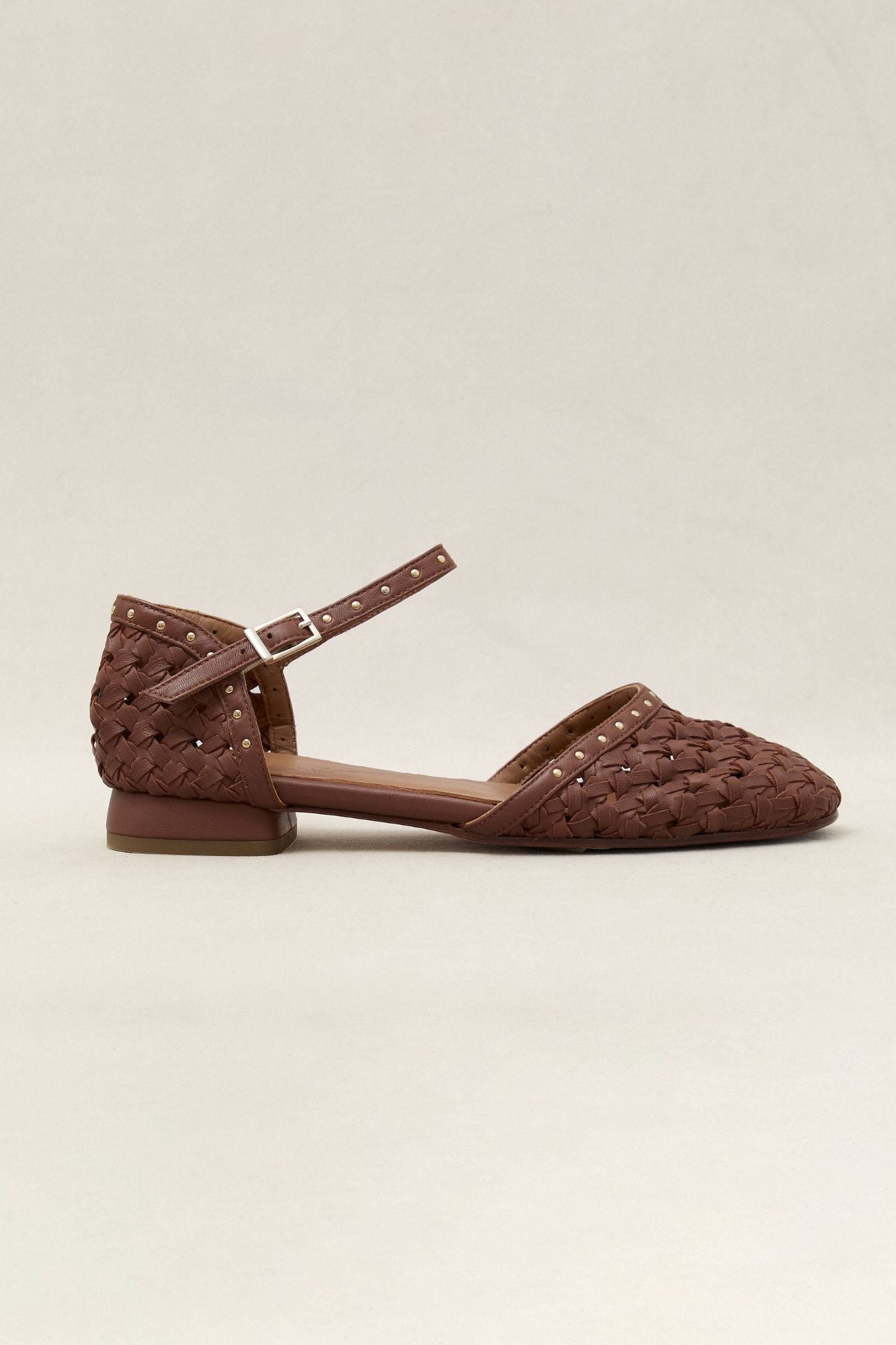 BAILARINA TRENZADA PEPA CUERO 2CM