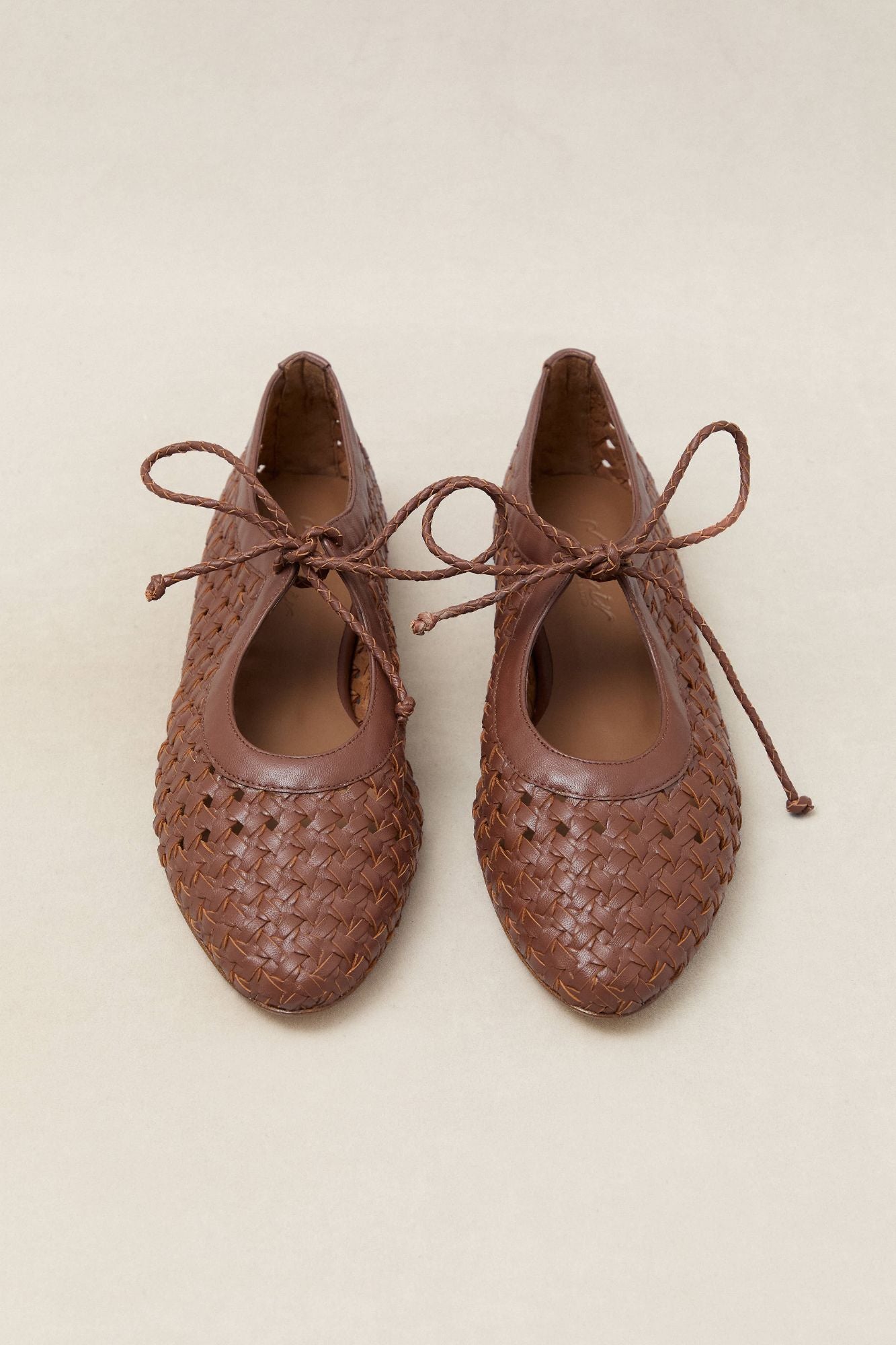 BAILARINA TRENZADA SOFIA CUERO 1CM