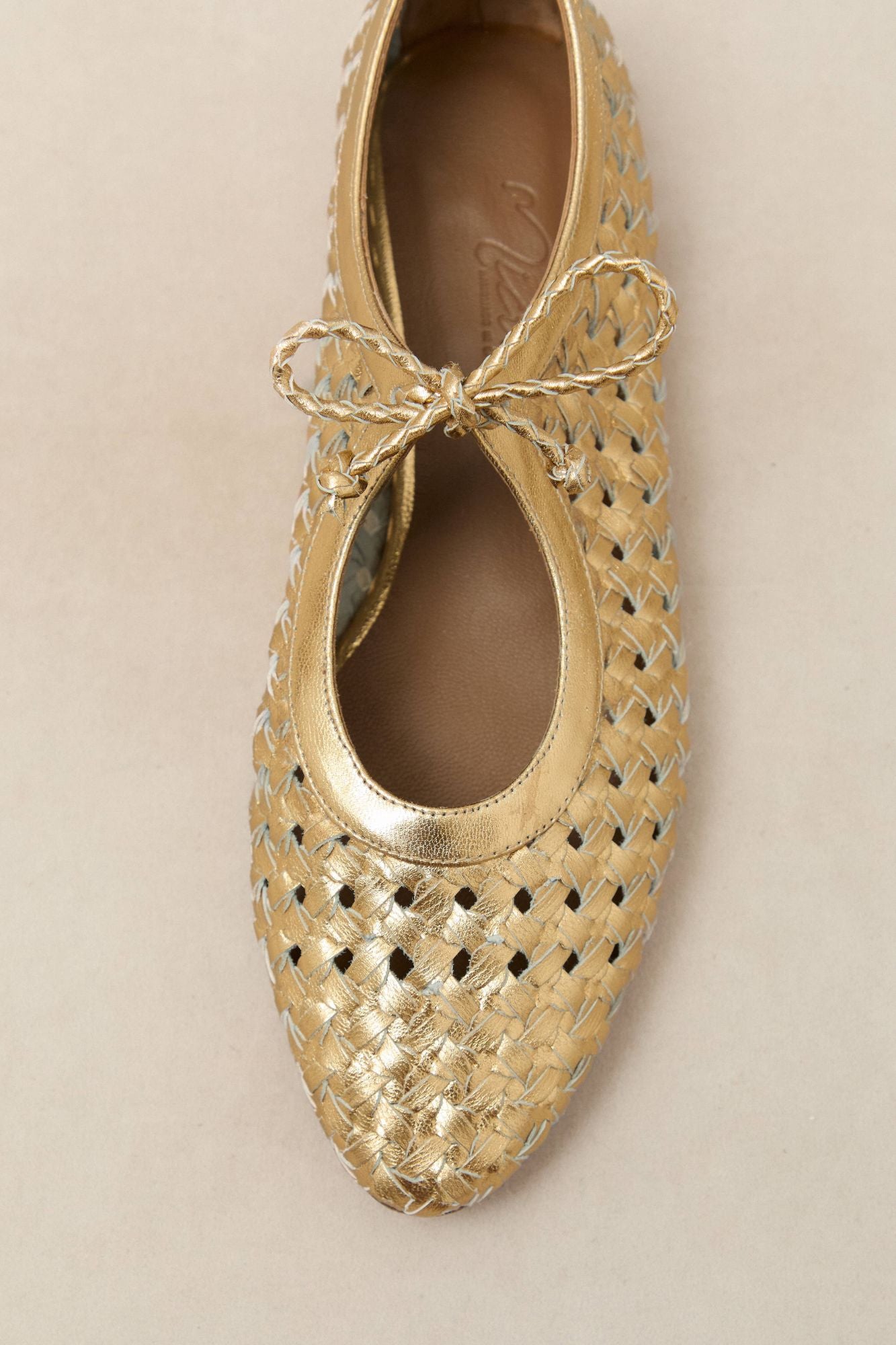 BAILARINA TRENZADA SOFIA ORO 1CM