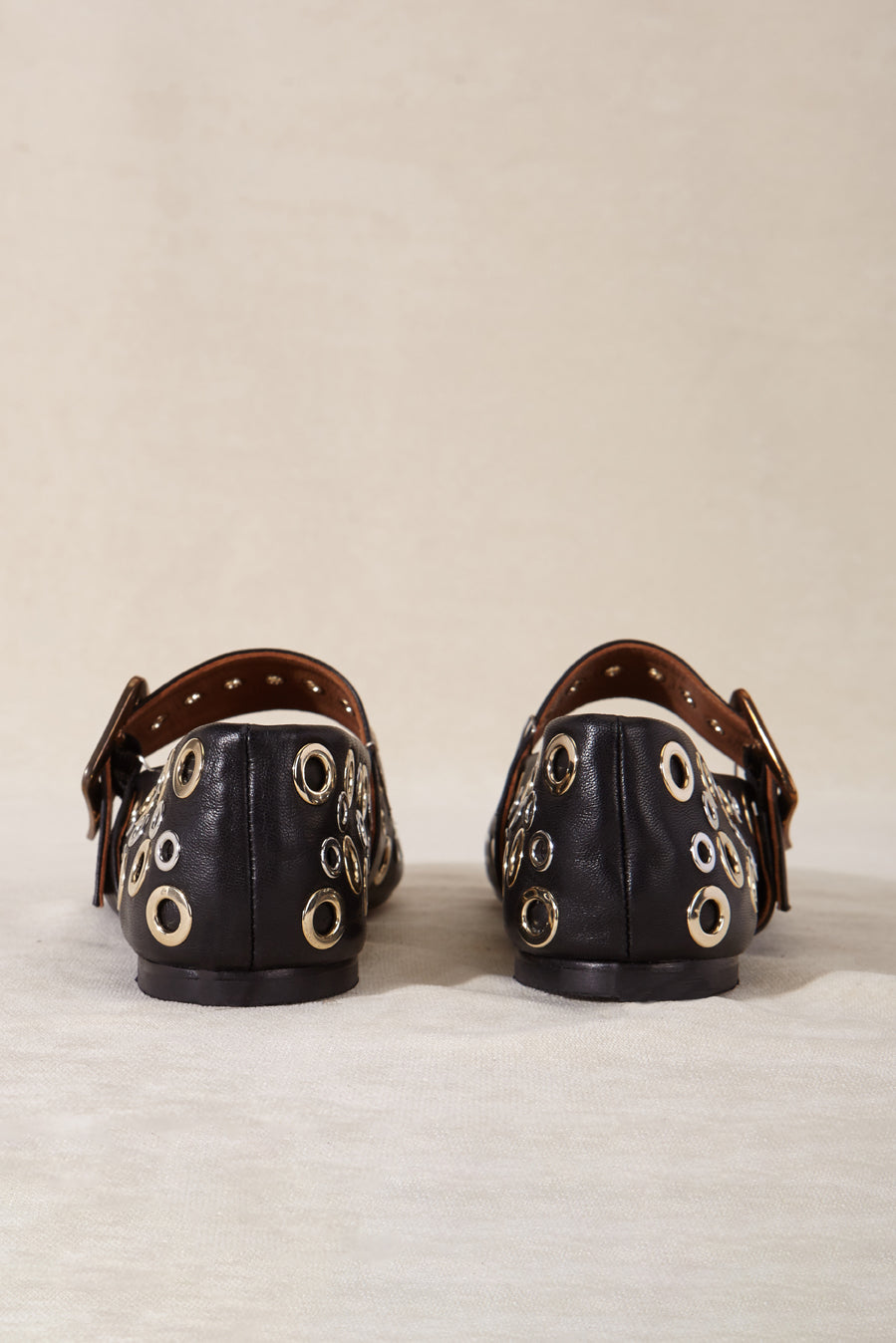 BAILARINA ROCK NEGRO TACHAS 1CM