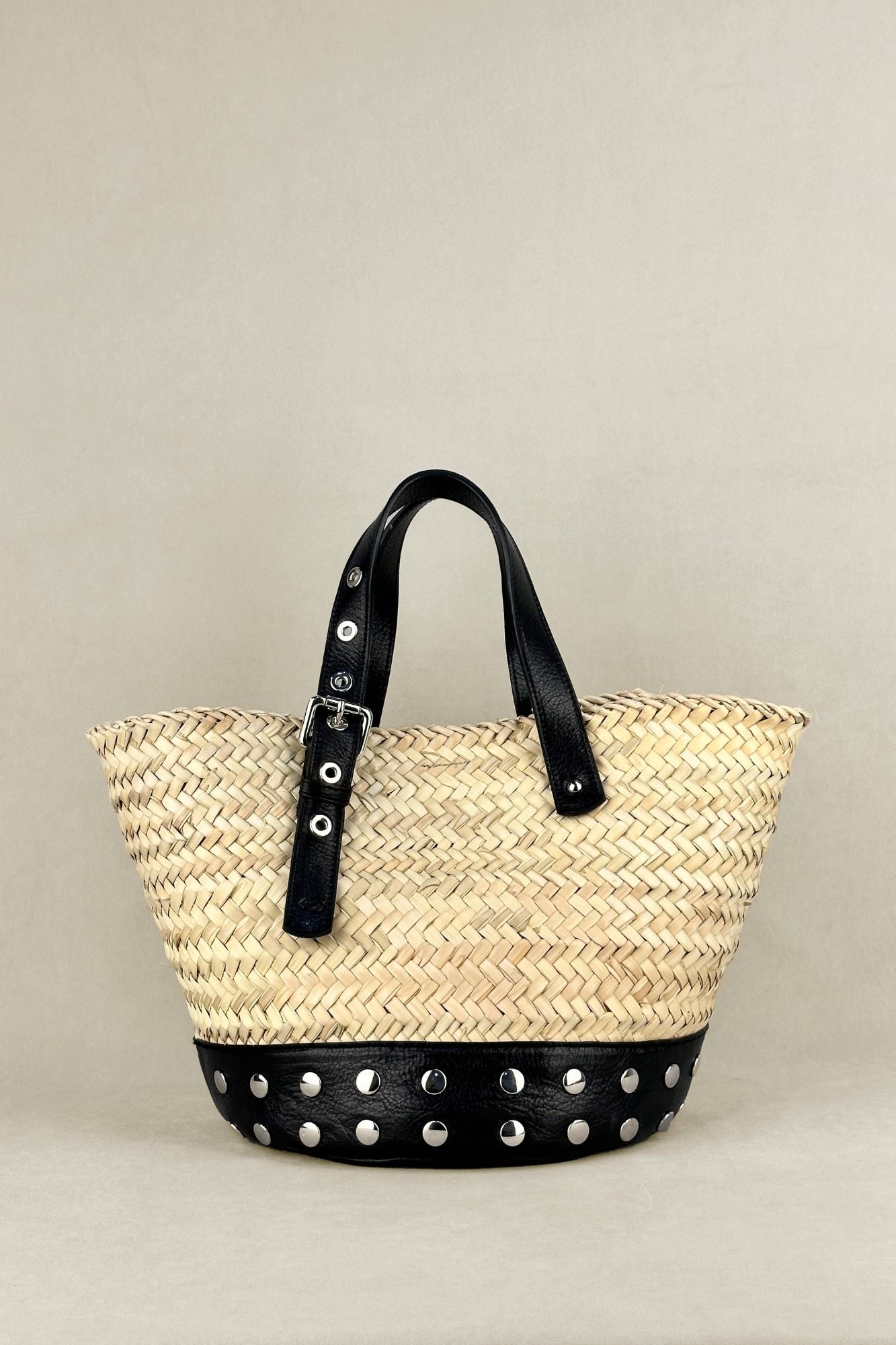 Bolso Capazo de Palma y piel