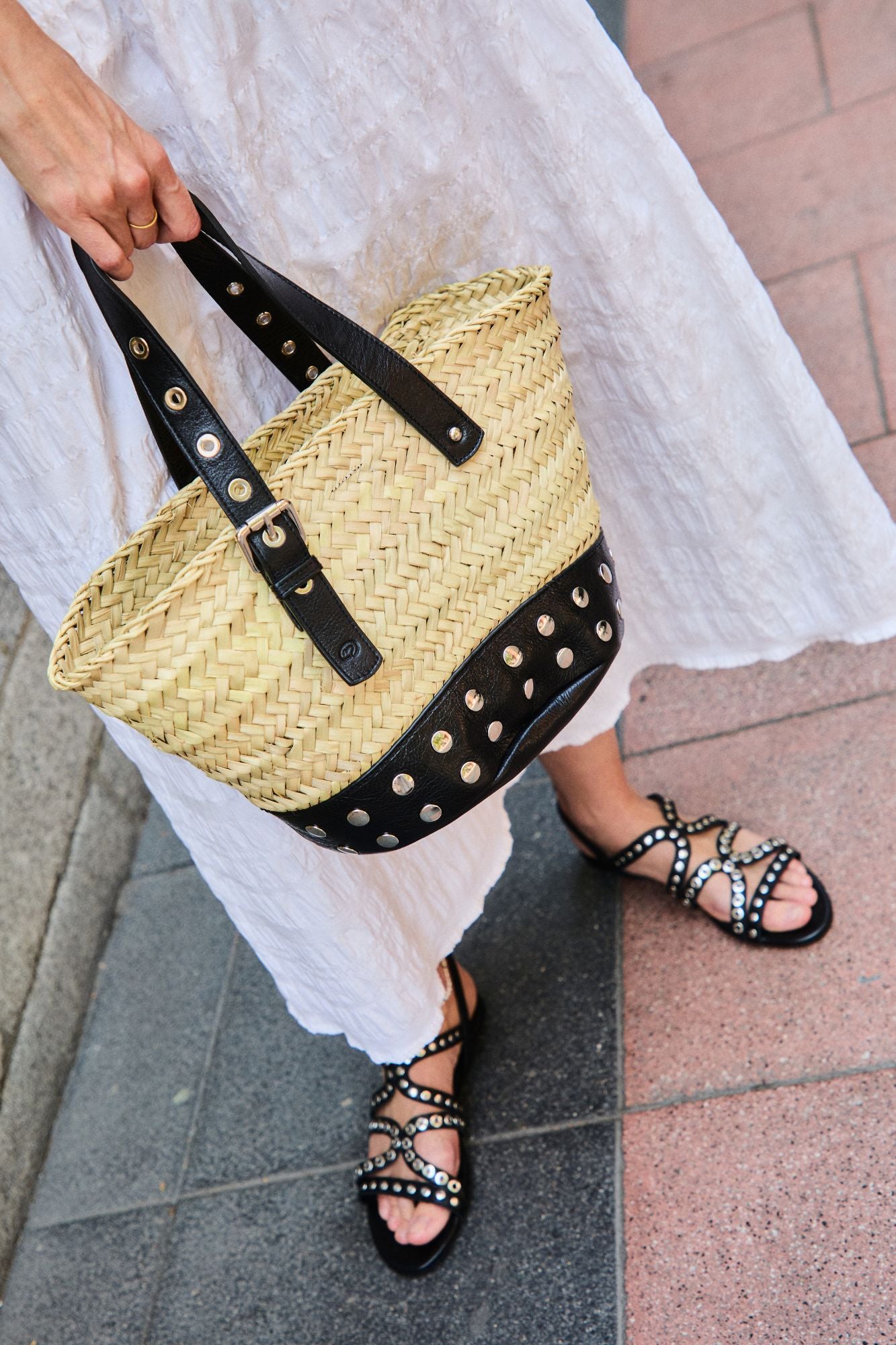 SANDALES PUNK NOIRES