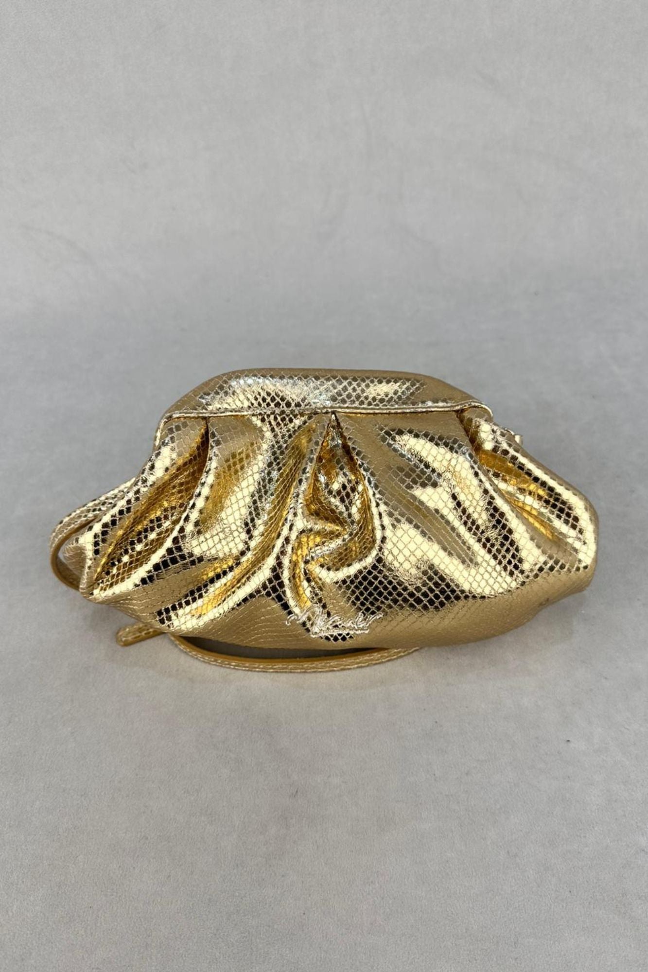 BOLSO CLUTCH ORO SNAKE