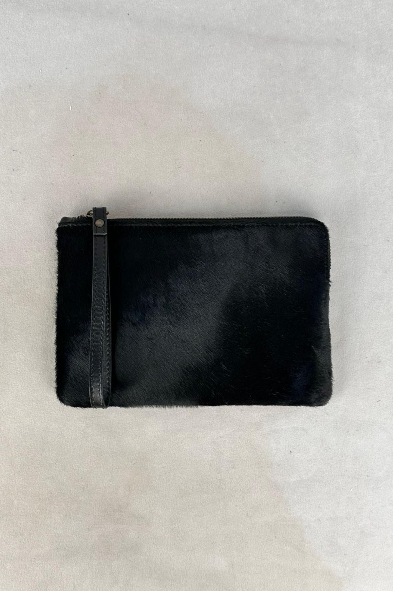 BOLSO CLUTCH PELO NEGRO SS