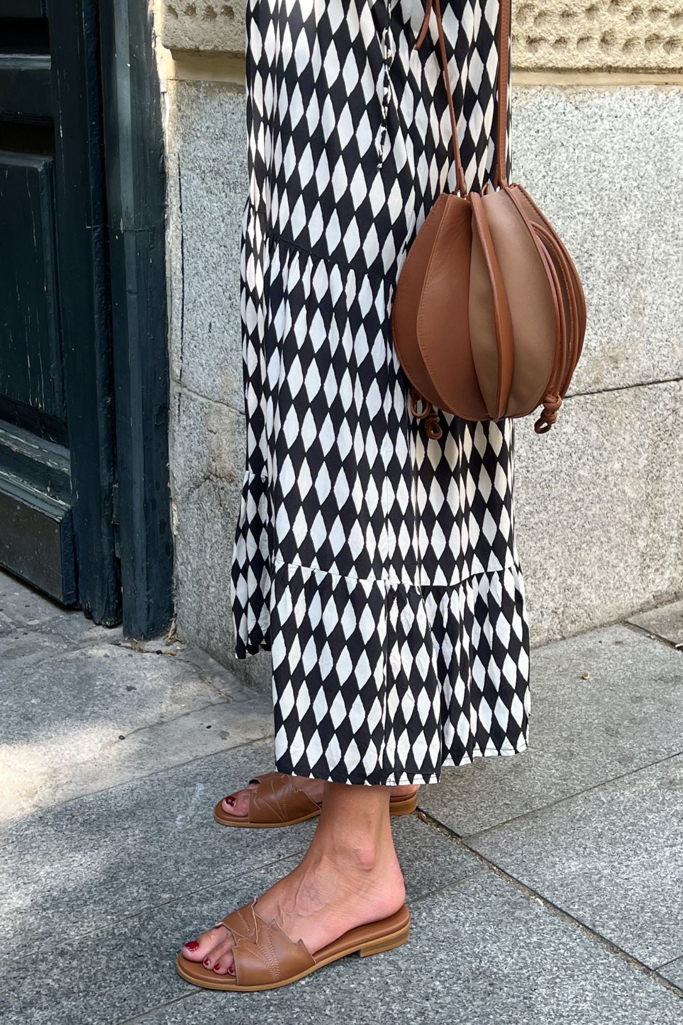BOLSO DINSUM COMBINADO CUERO