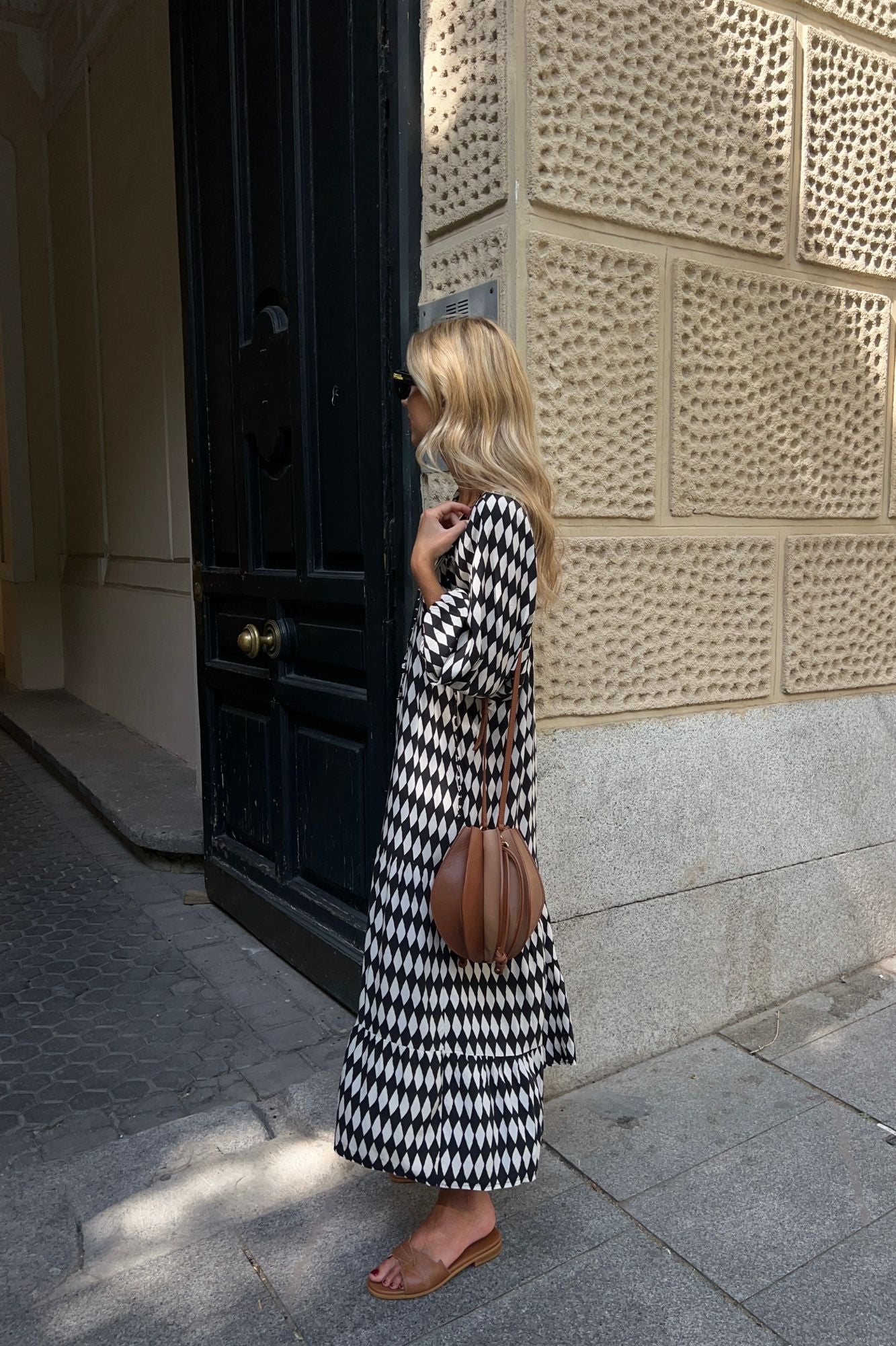 BOLSO DINSUM COMBINADO CUERO