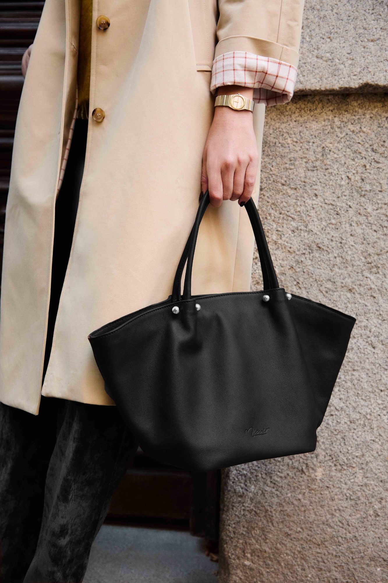 BOLSO SHOPPER GOURMANDISE NEGRO