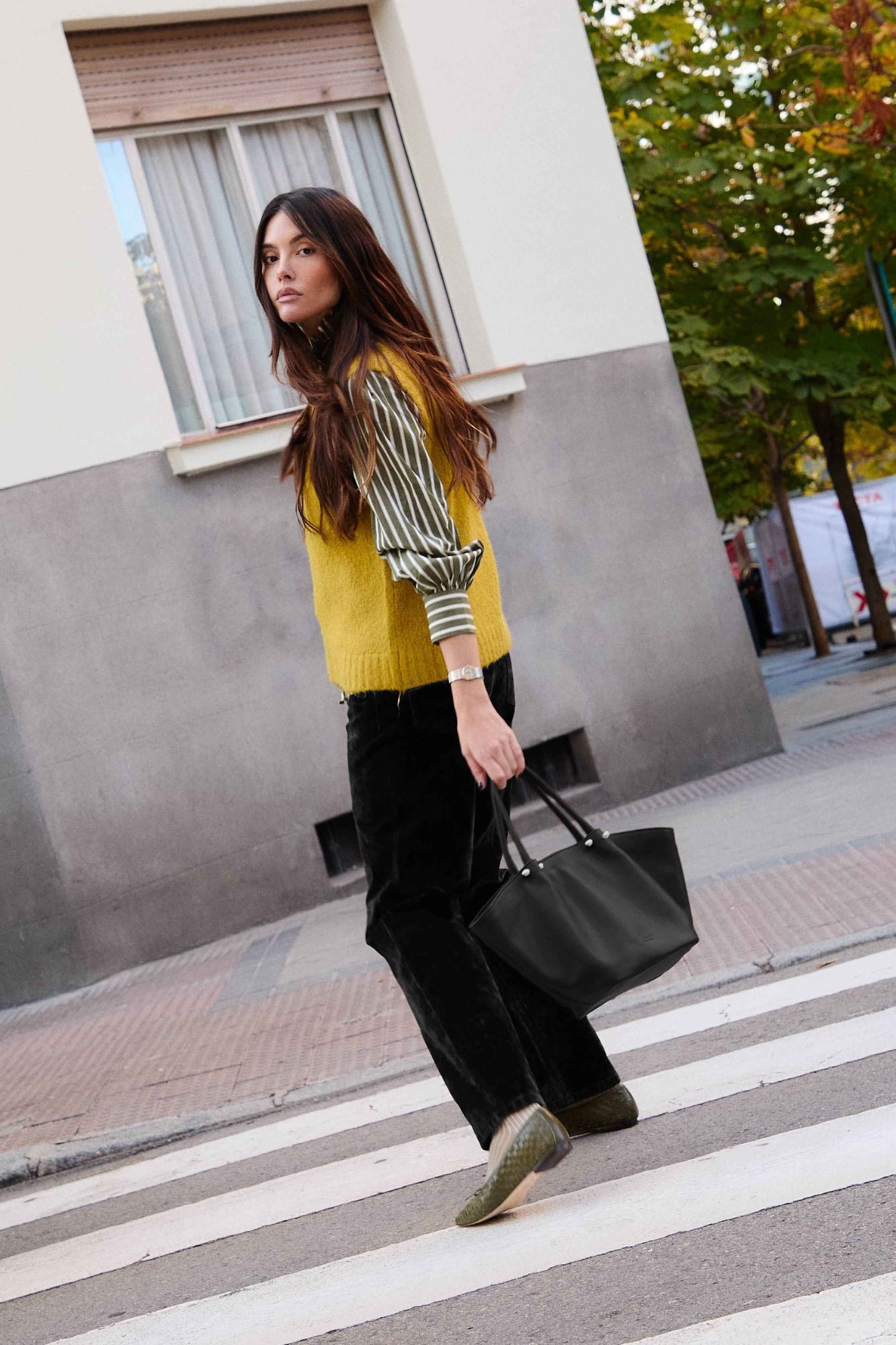 GOURMANDISE BLACK SHOPPER BAG