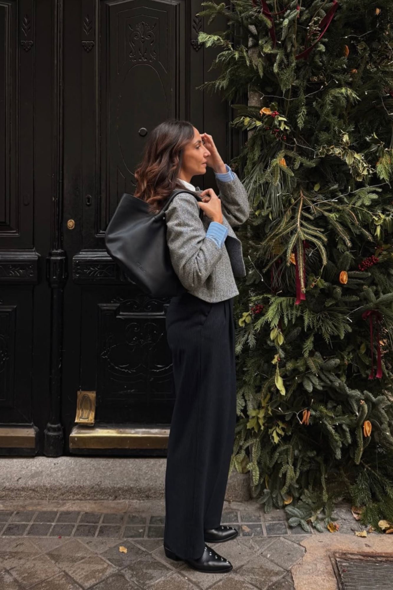 BOLSO SHOPPER GOURMANDISE NEGRO