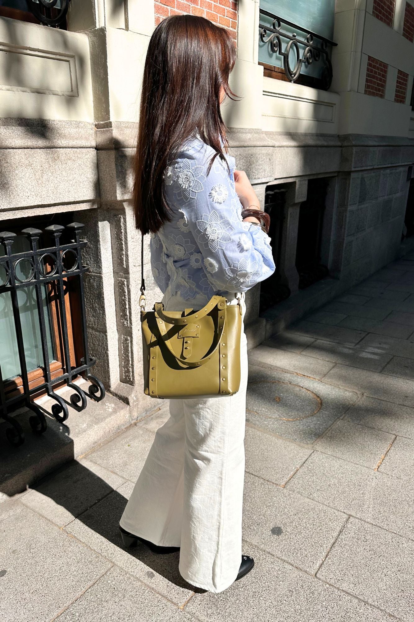 MATCHA GREEN MINI SHOPPER BAG