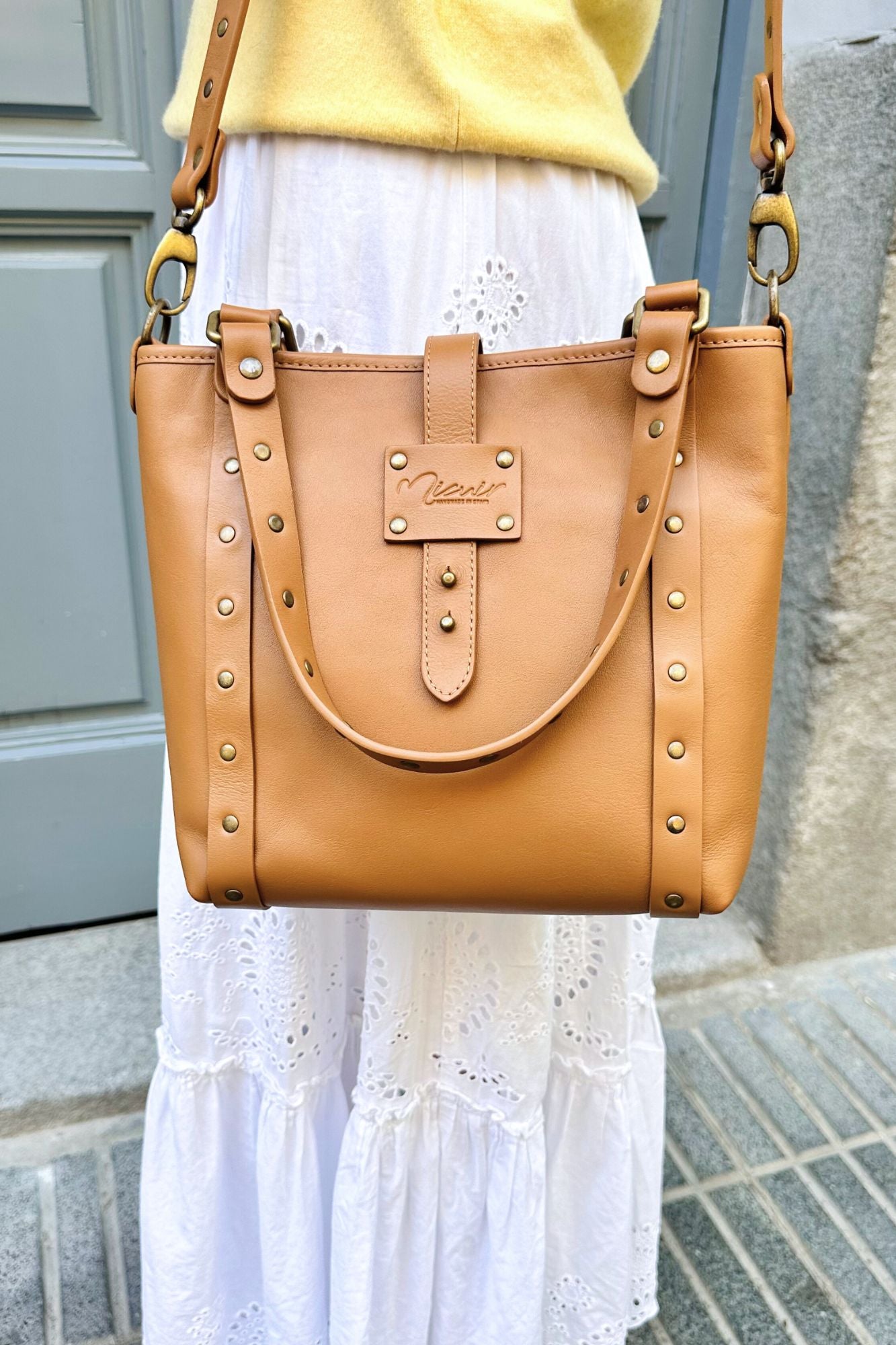 BOLSO SHOPPER MINI TOSTADO