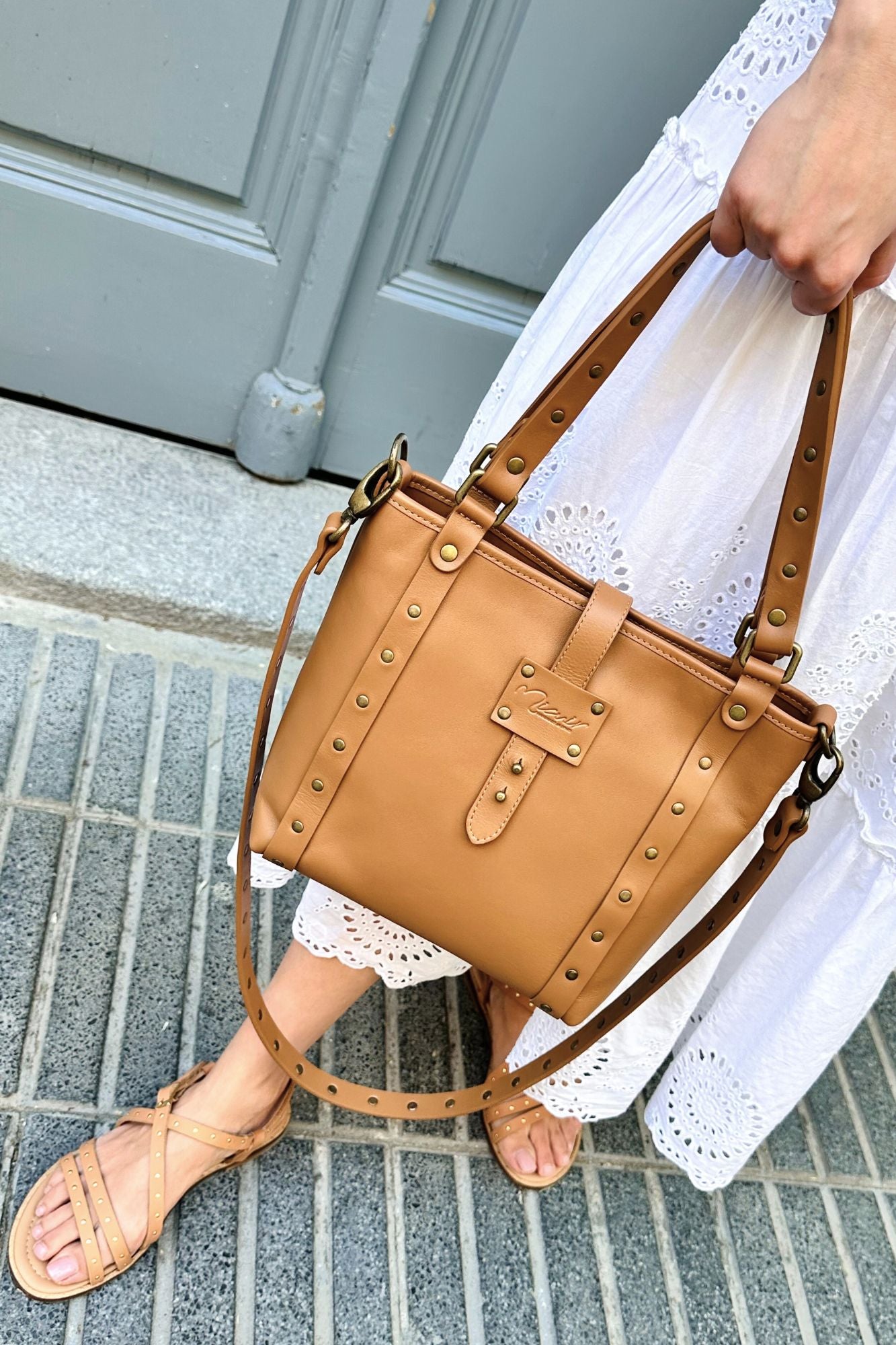 BOLSO SHOPPER MINI TOSTADO