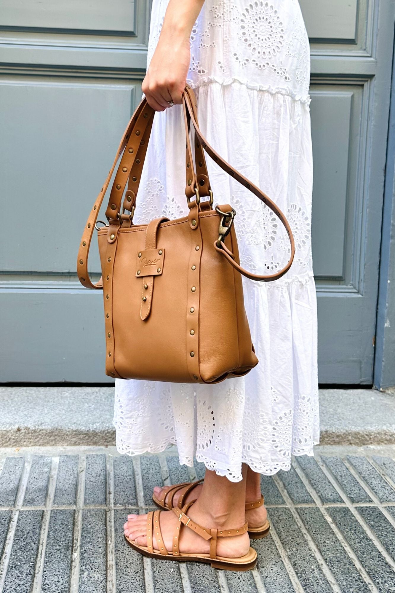 BOLSO SHOPPER MINI TOSTADO