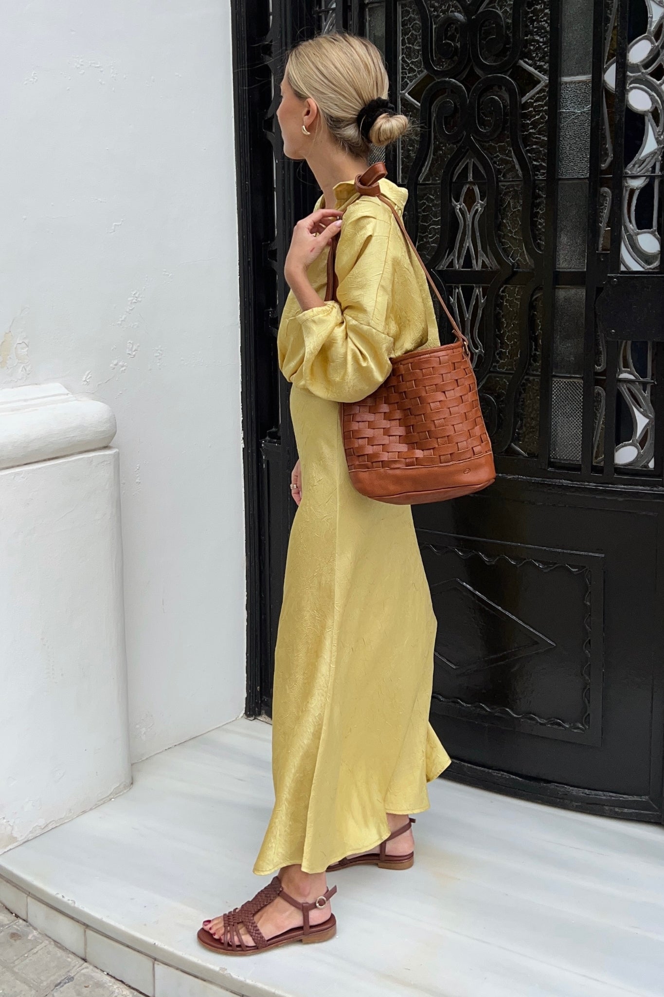 BOLSO TRENZADO FREDA CUERO
