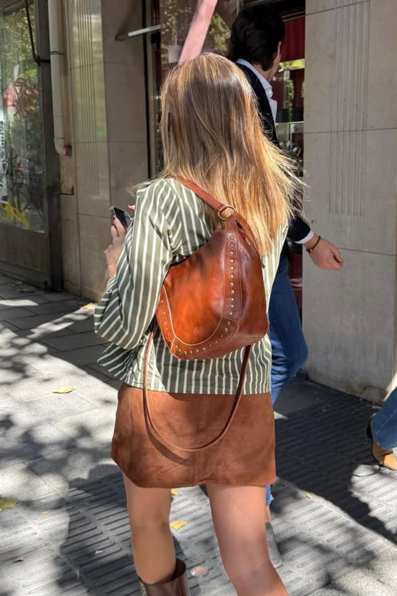 LEATHER HOBO BAG