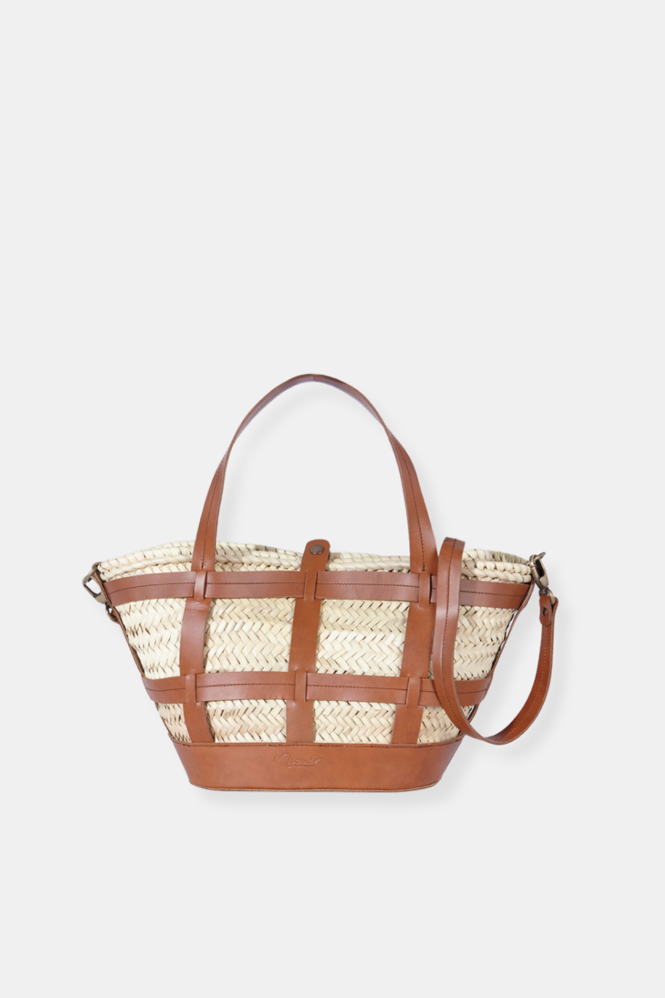 FORMENTERA LEATHER BASKET
