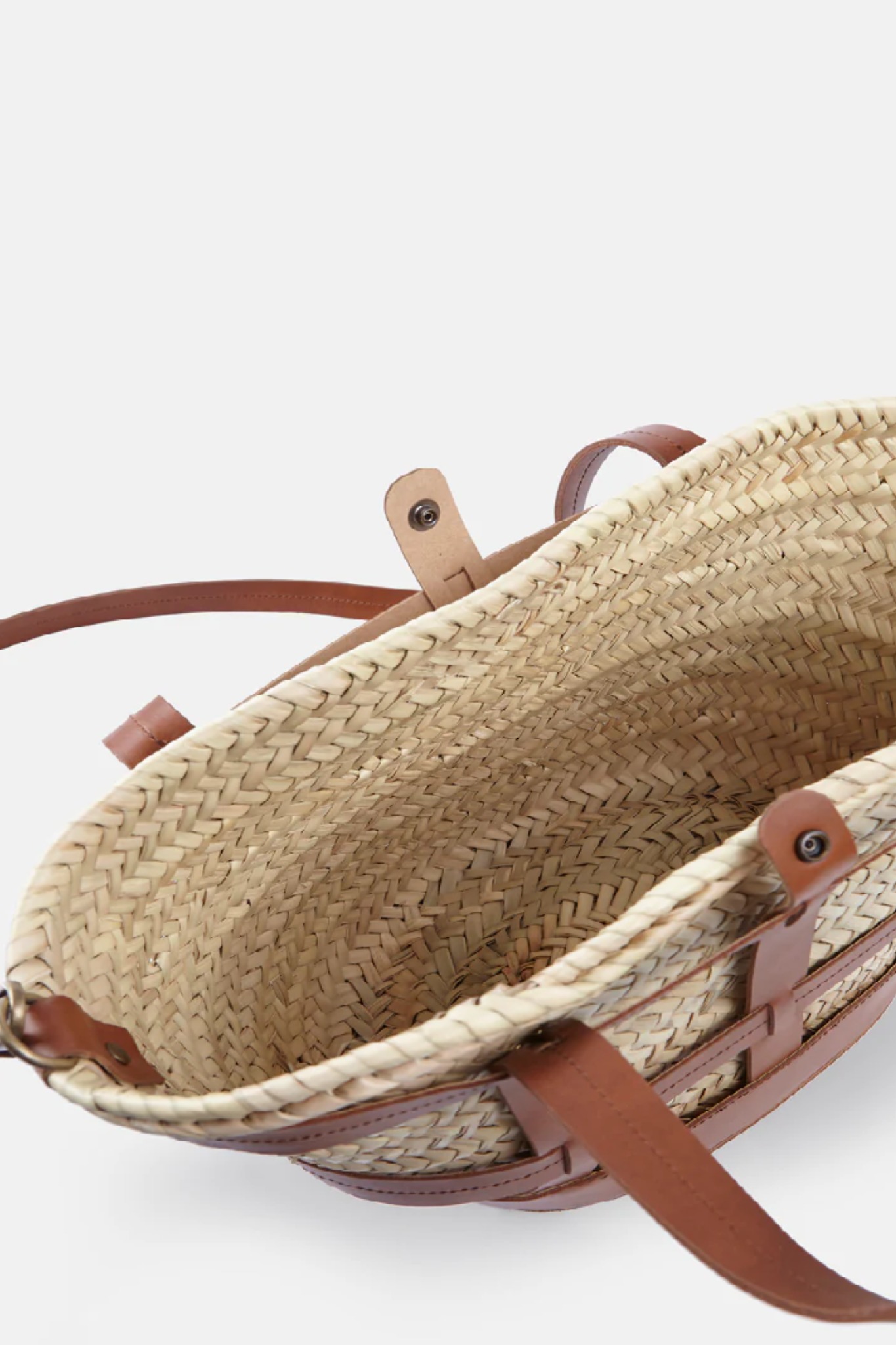FORMENTERA LEATHER BASKET
