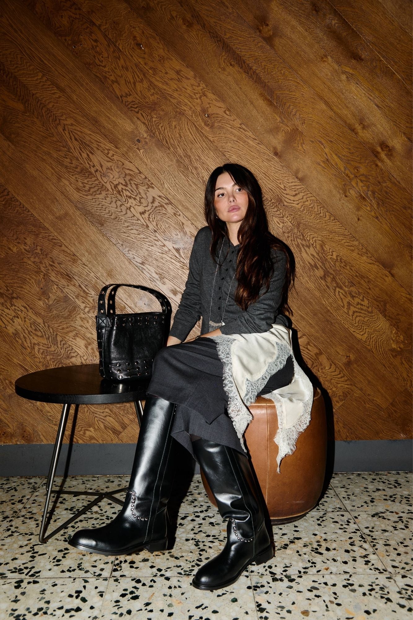 BLACK RIDING BOOT 2.5CM