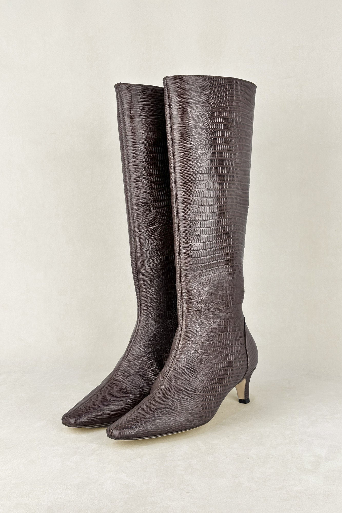 BOTA ALTA SASHA CHOCOLATE 4CM