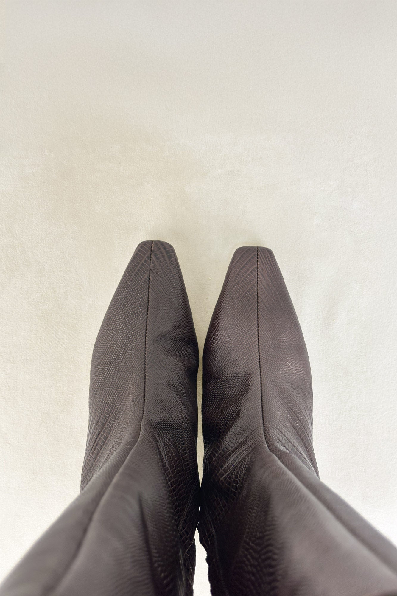 BOOT HIGH SASHA CHOCOLATE 4CM