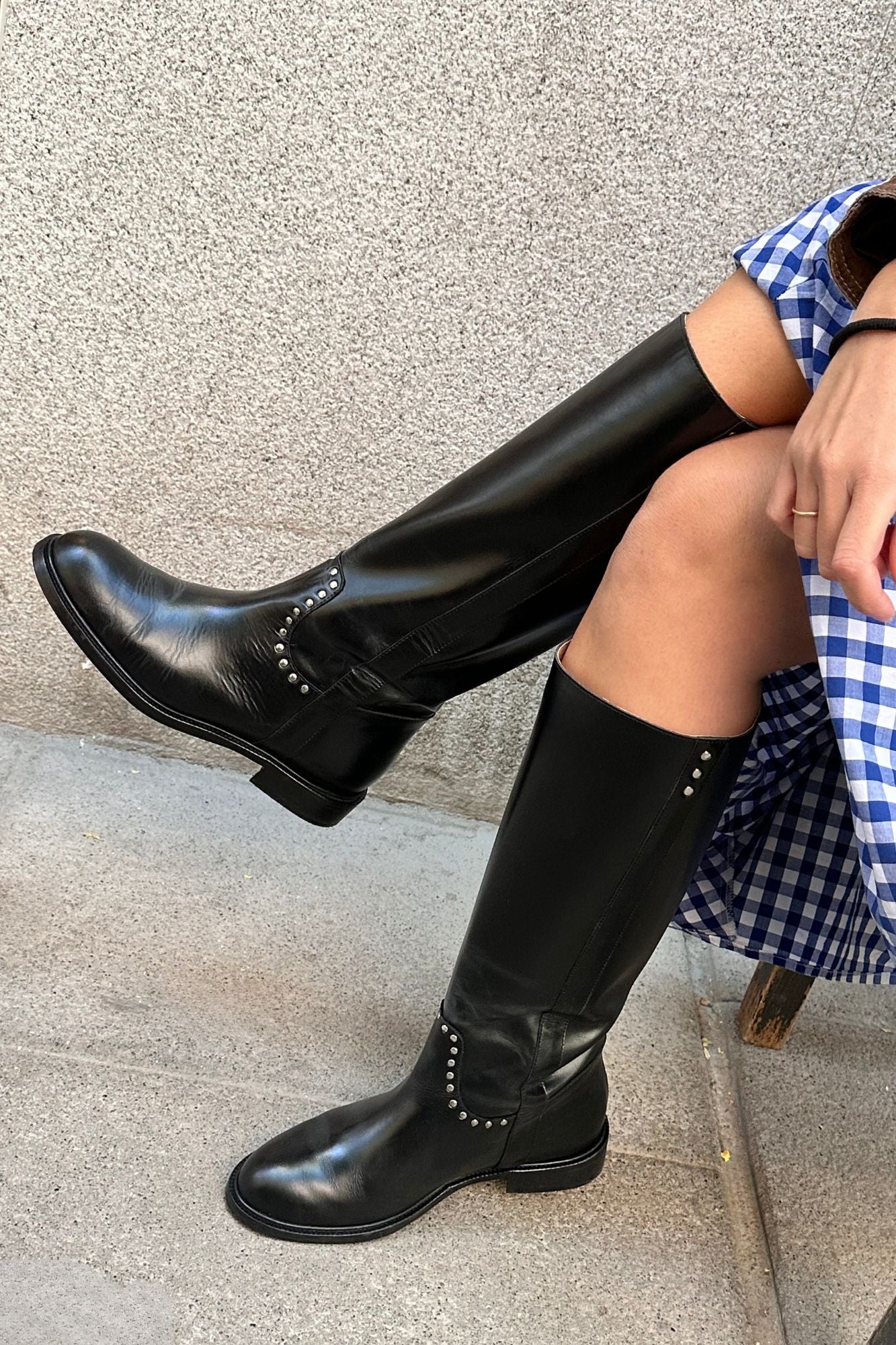 BLACK RIDING BOOT 2.5CM
