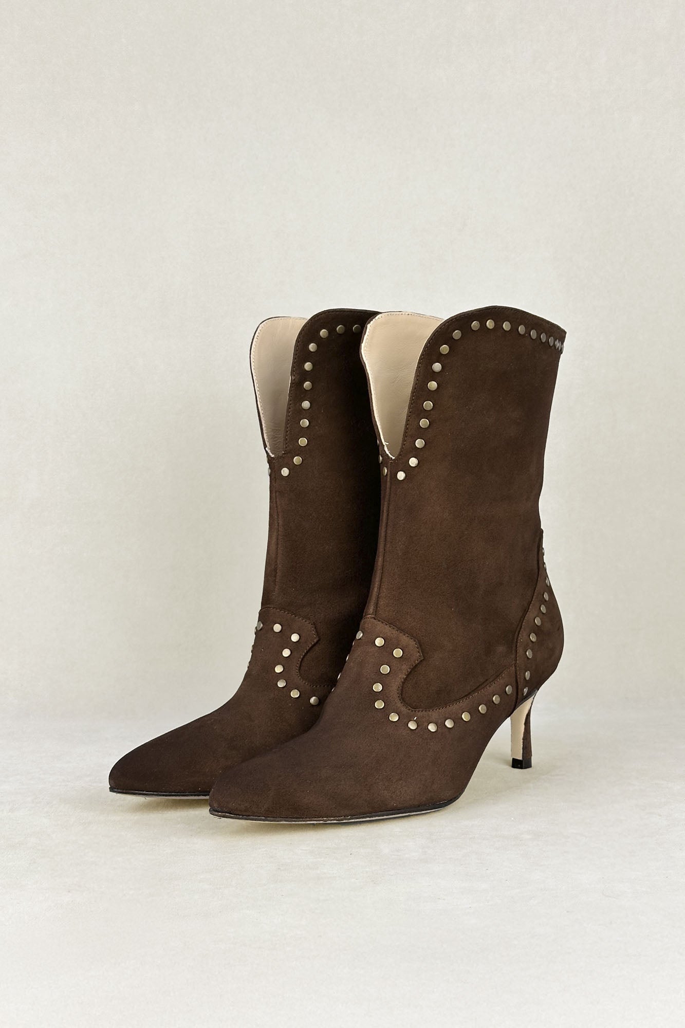 BROWN EARTH SUEDE BOOT 5CM