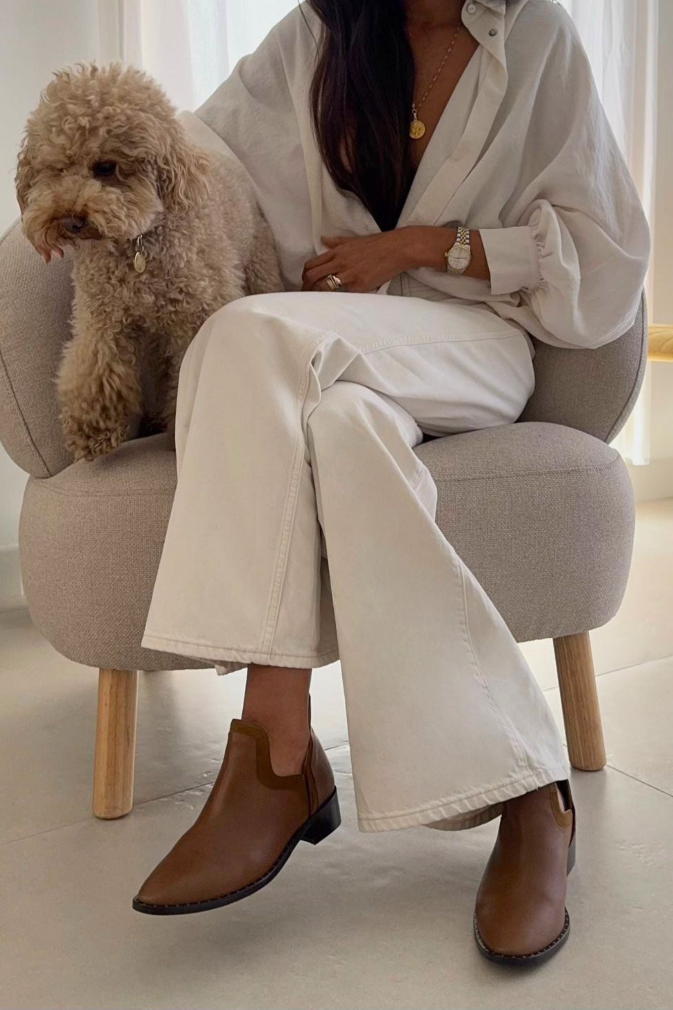 BOTIN SABELA MARRÓN 4CM