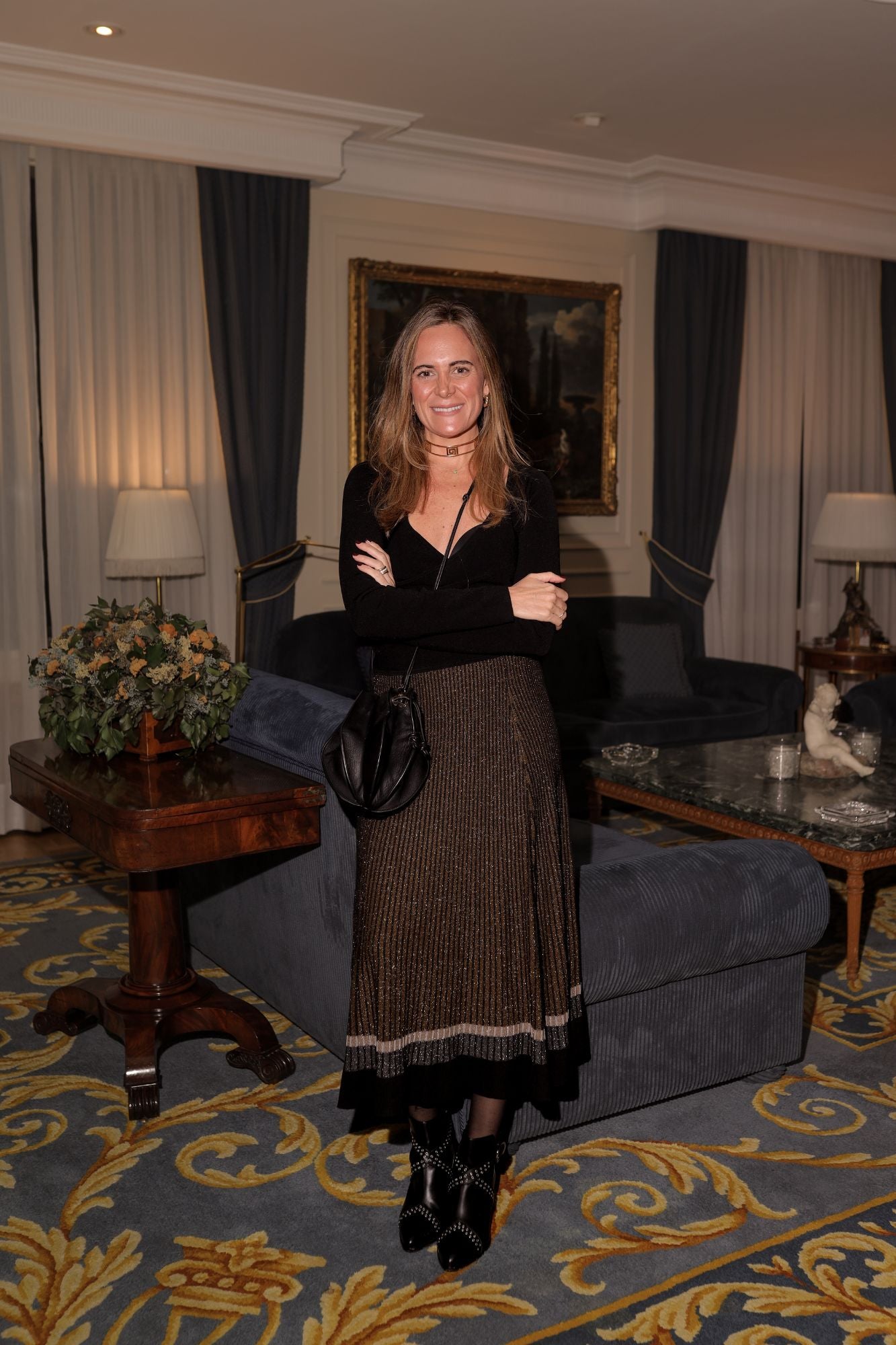 Talon Bowie noir de 7 cm