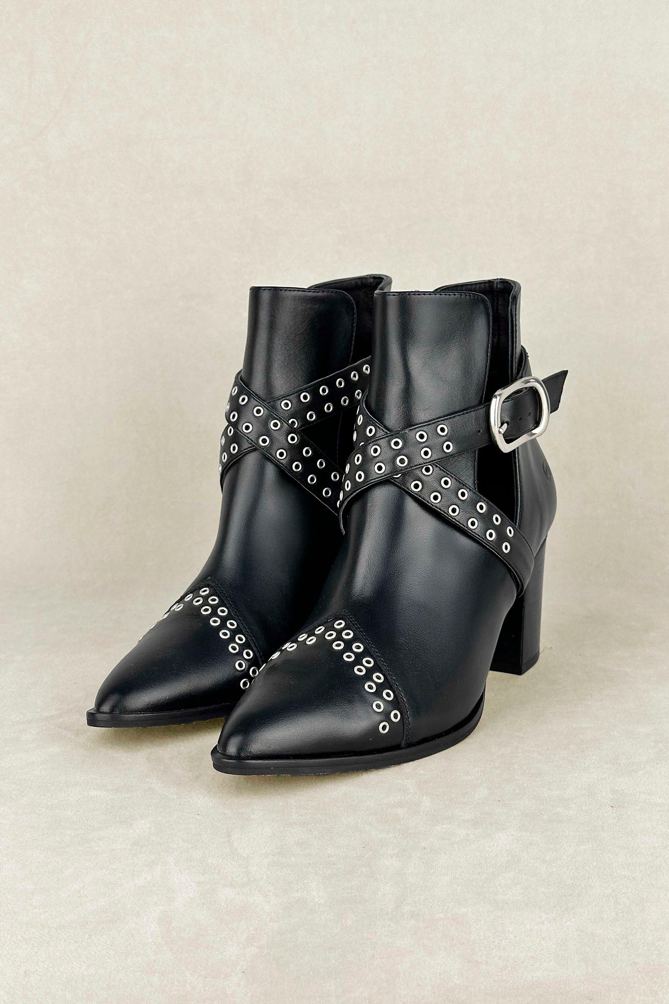 BOWIE BLACK 7CM HEEL