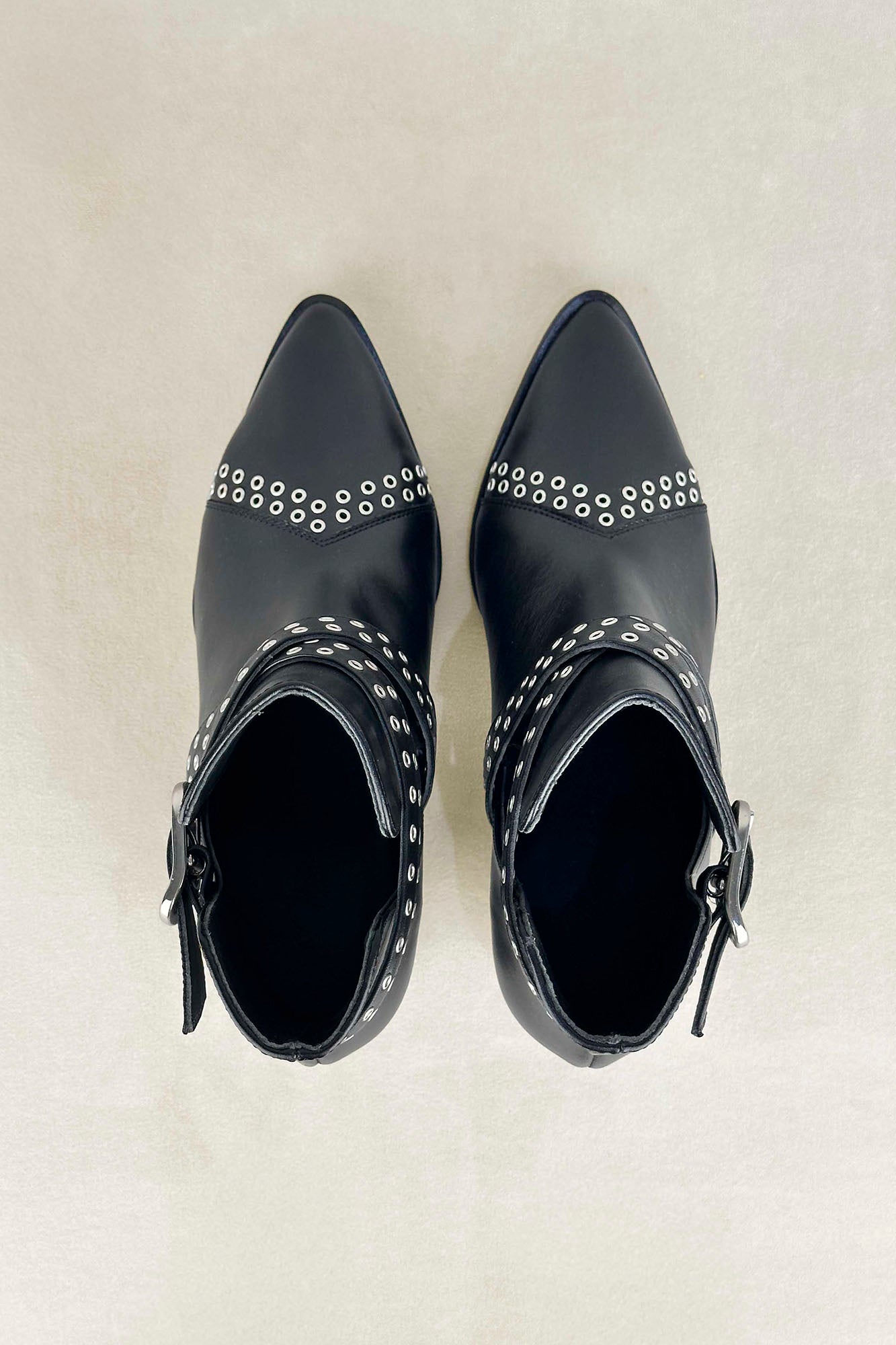 BOWIE BLACK 7CM HEEL