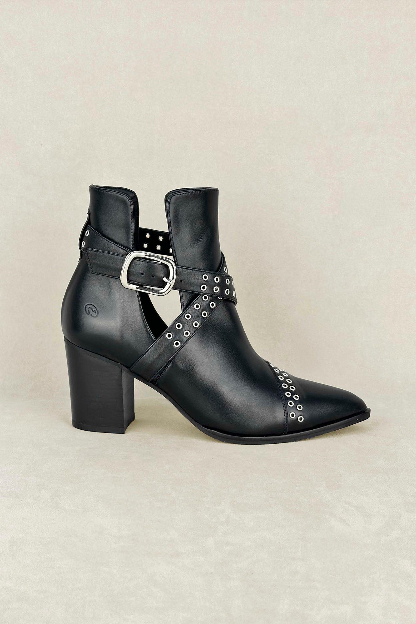 BOWIE BLACK 7CM HEEL