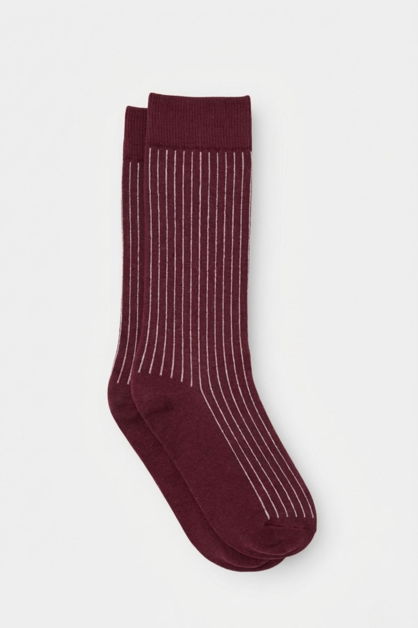 CALCETINES GLITTER CANALE BURDEOS