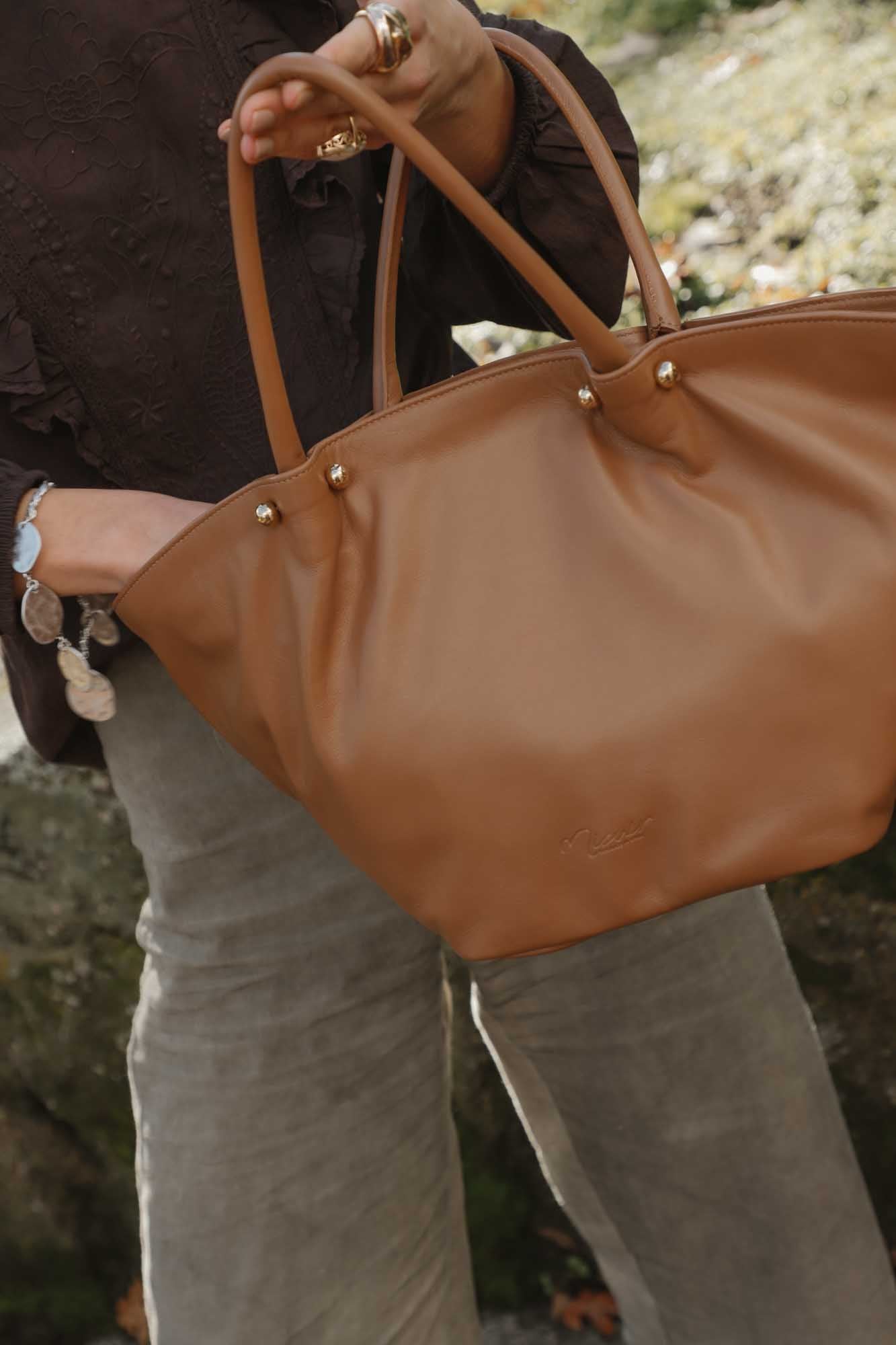 SAC CABAS GOURMANDISE TAN