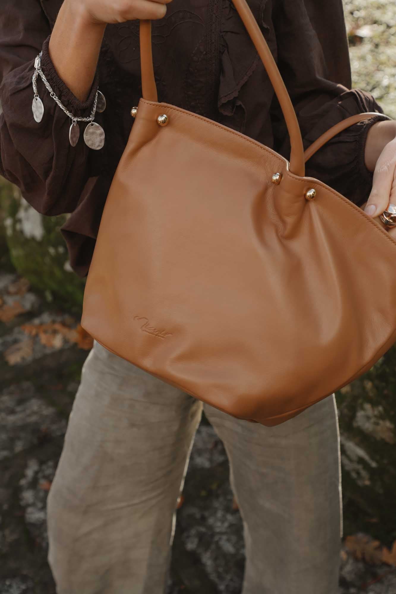SAC CABAS GOURMANDISE TAN
