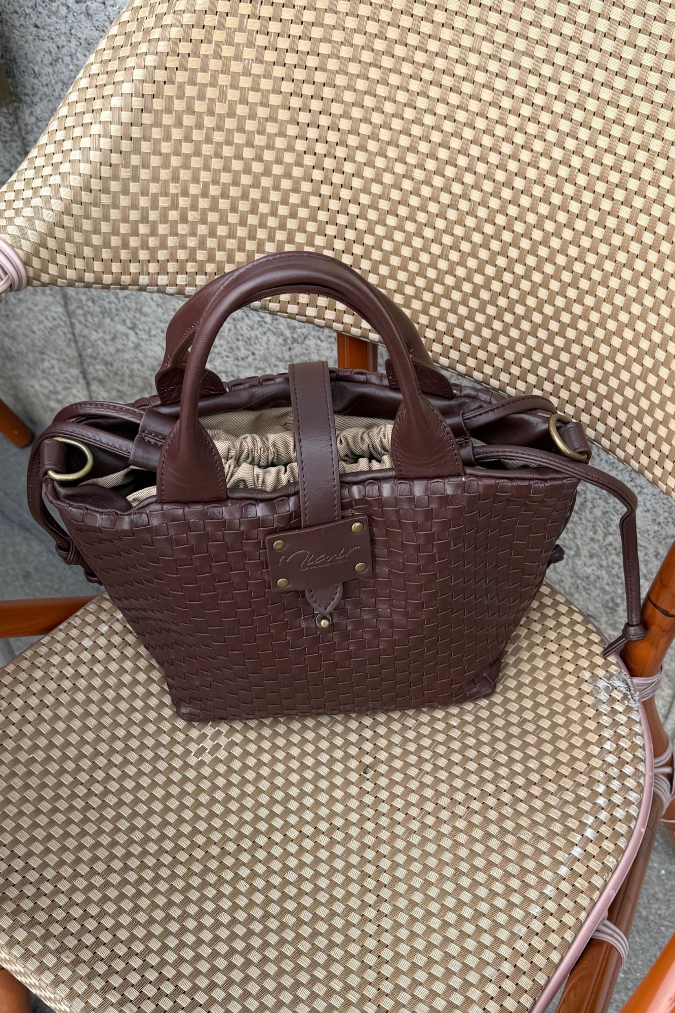 CAPAZO TRENZADO CHOCOLATE